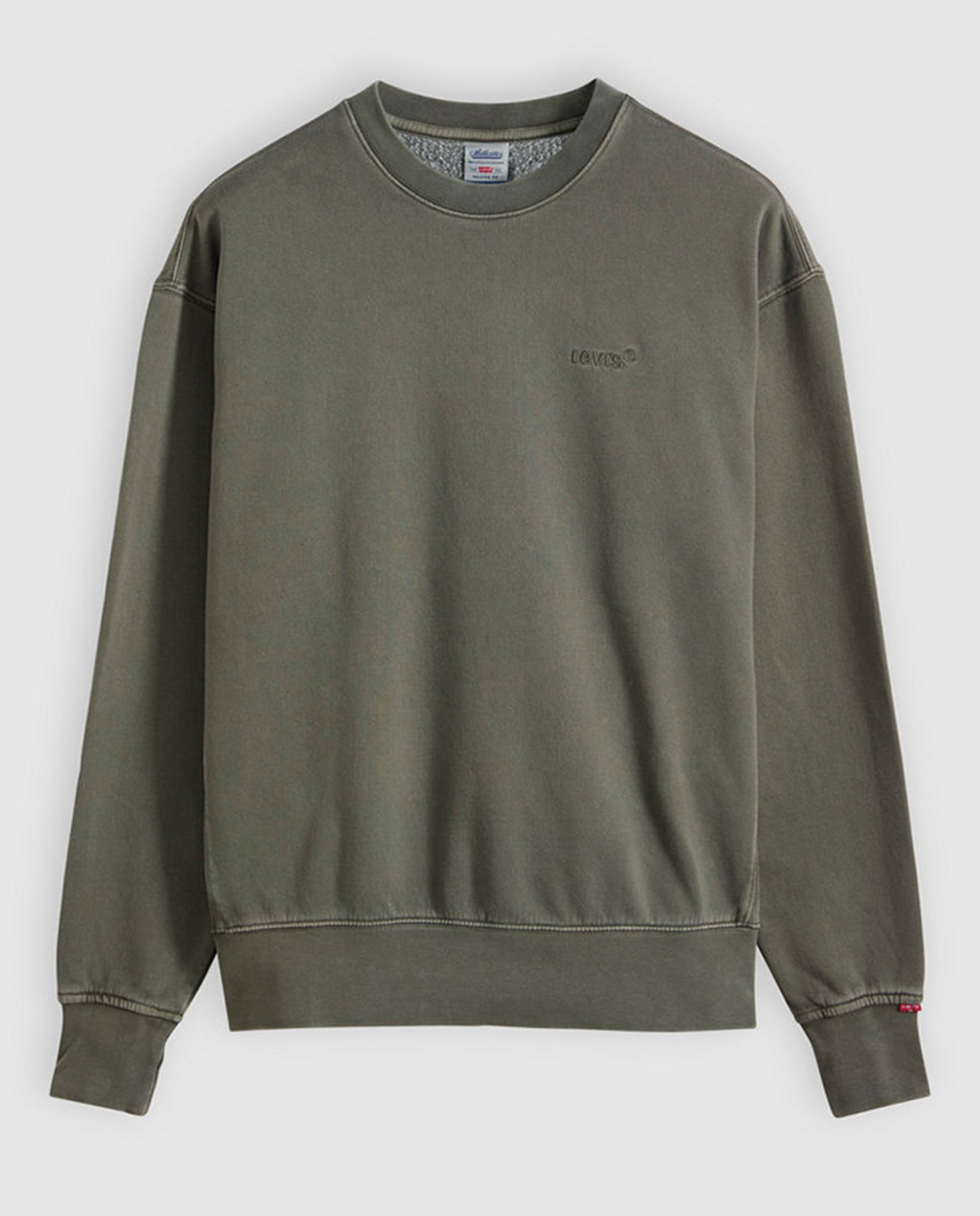 Sweatshirt com Decote Redondo e em Algodão Verde-3