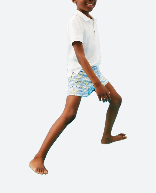 Imagen 0 de Bermuda de niño con plátanos y rayas