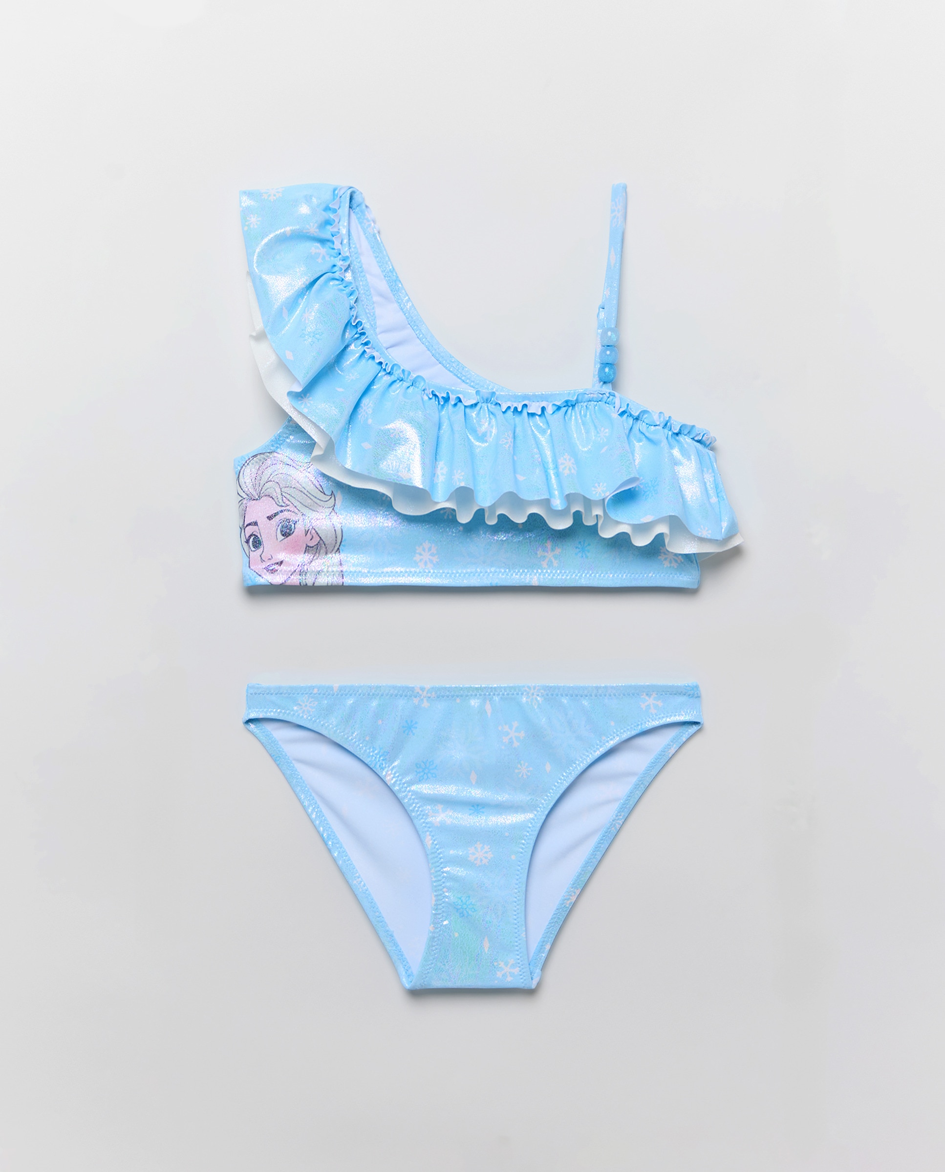 Biquíni de Poliéster com Estampado Azul-4