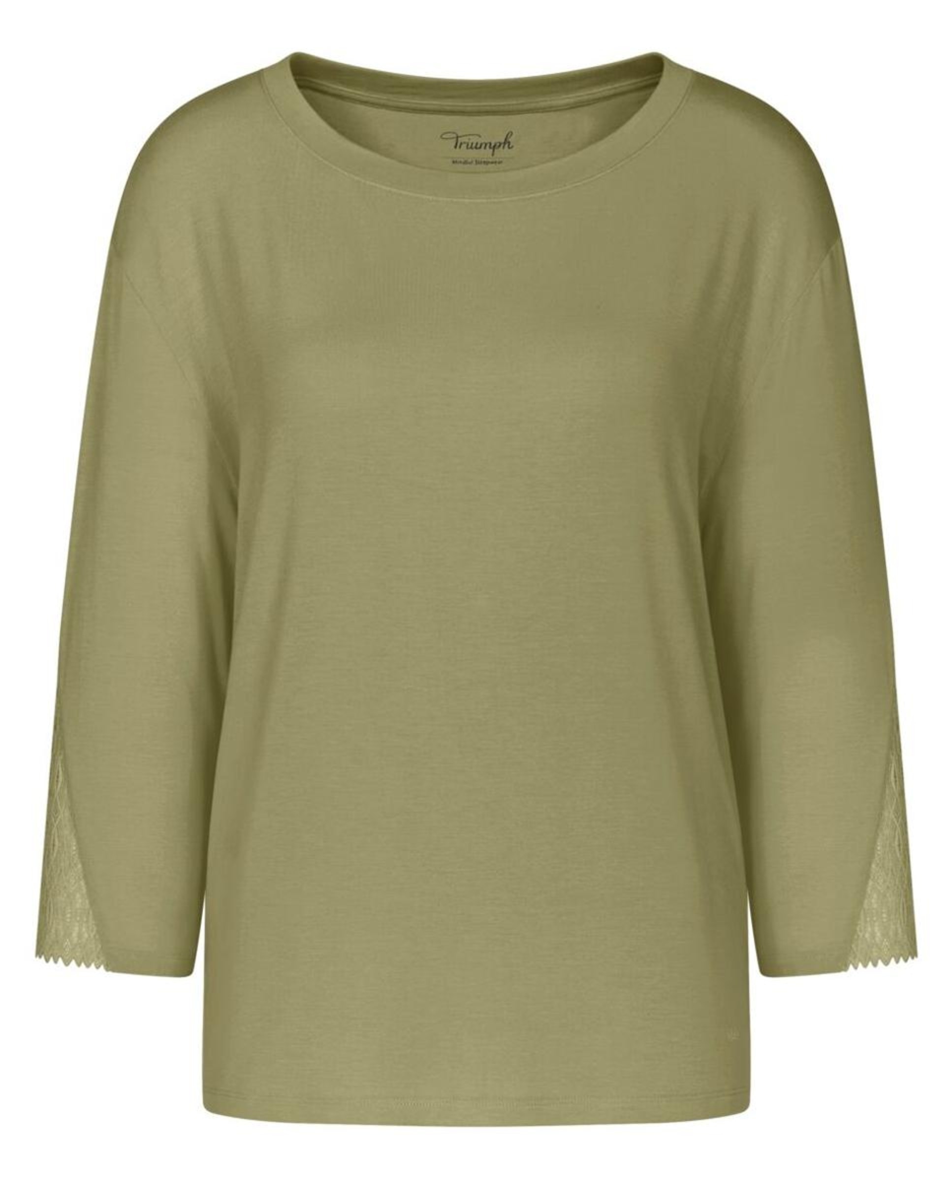 Camisola de Pijama em Tencel Verde-4