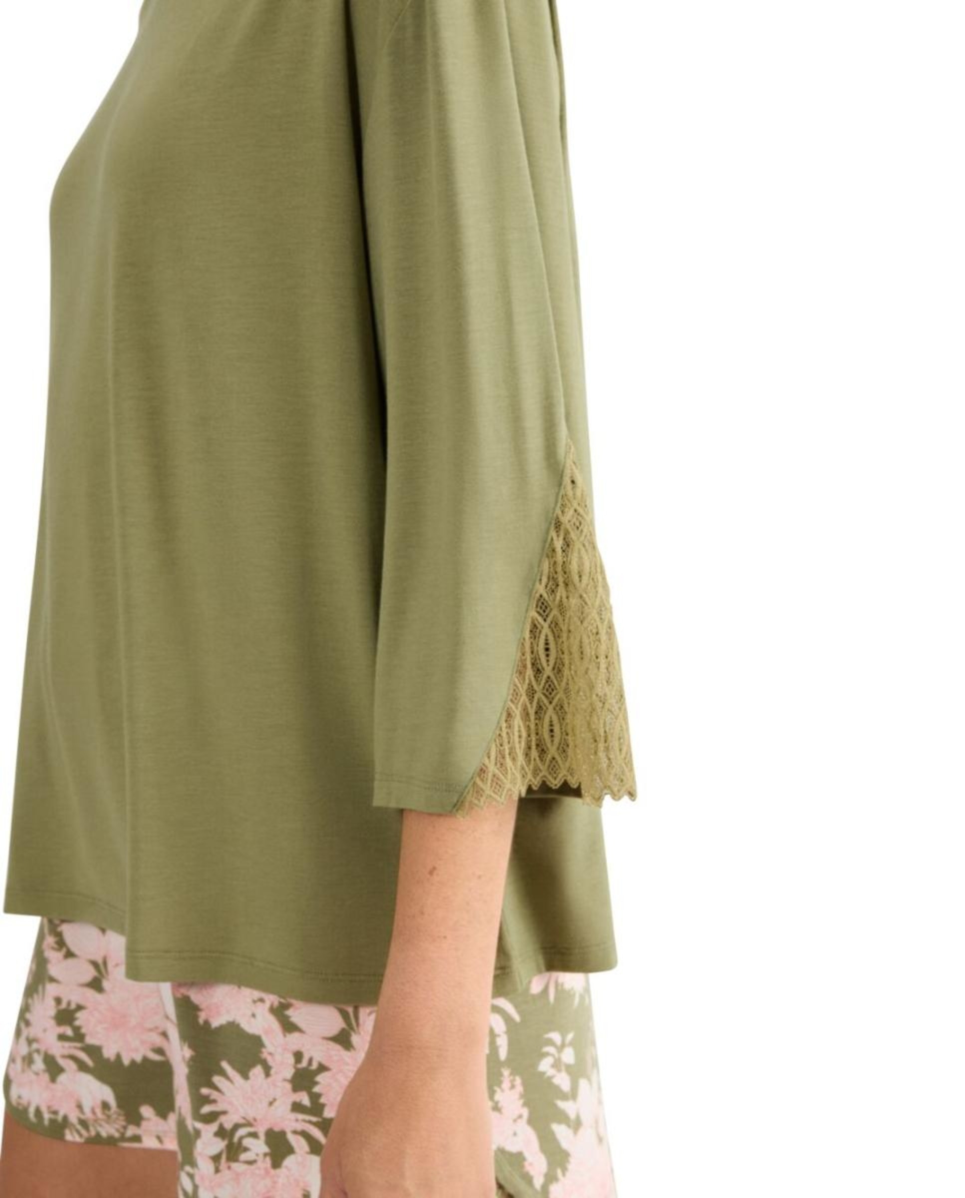 Camisola de Pijama em Tencel Verde-3