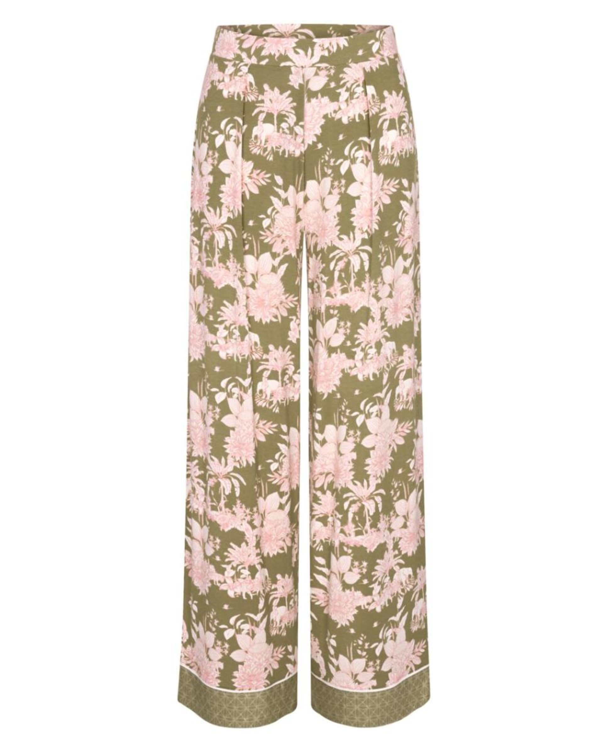 Calças de Pijama Confecionadas em TENCEL™ Modal. Verde-4