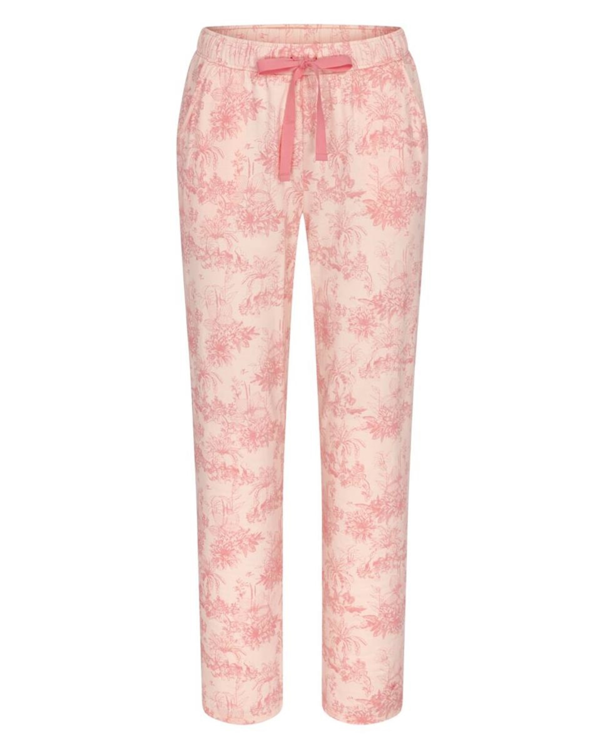 Calças de Malha 100% Algodão com Bolsos Rosa-claro-4