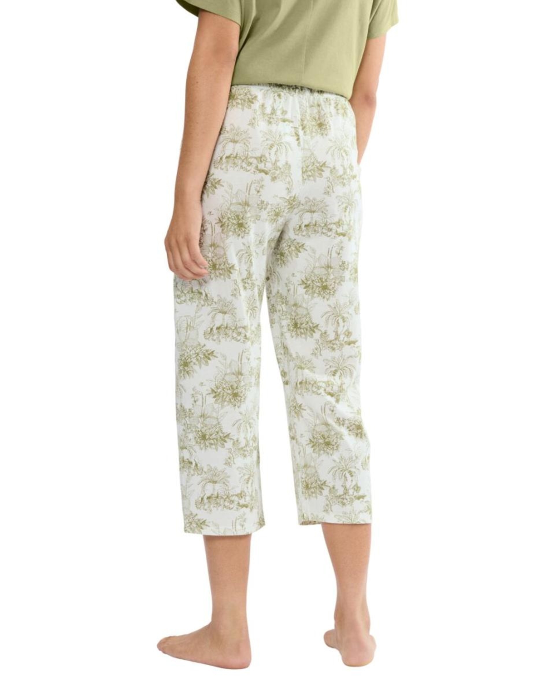 Calções de Malha 100% Algodão com Bolsos Verde-claro-2