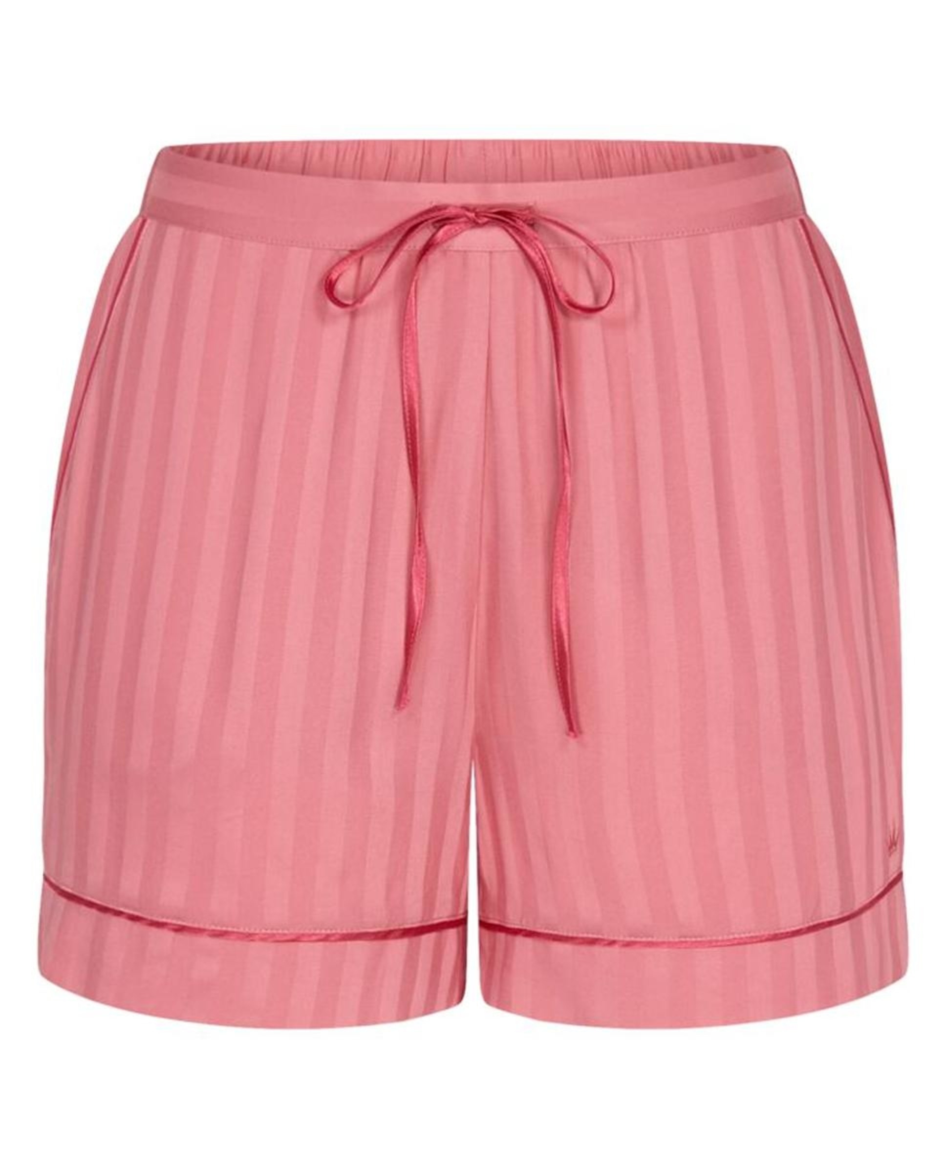 Calções de Pijama em Tecido Jacquard Rosa-4