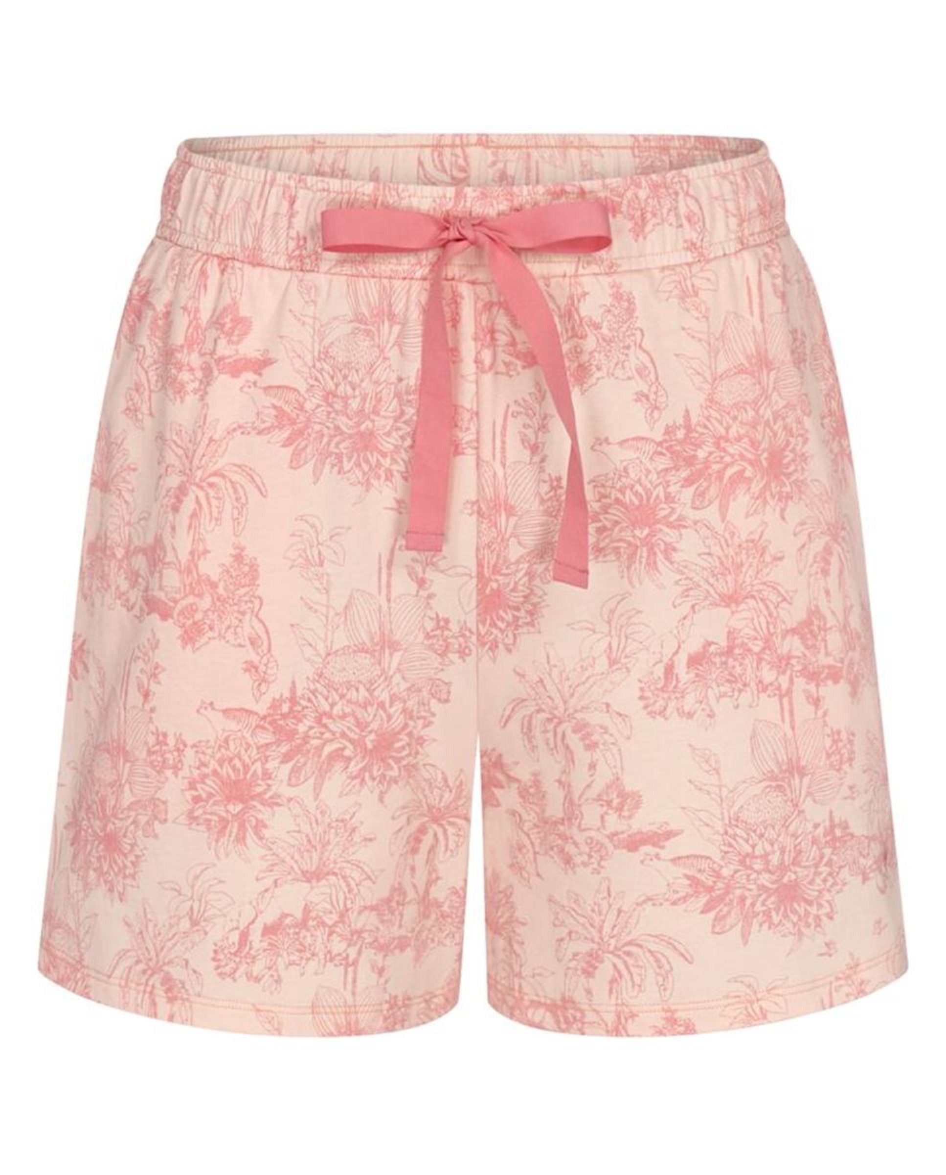 Calções de Malha 100% Algodão com Bolsos Rosa-claro-4