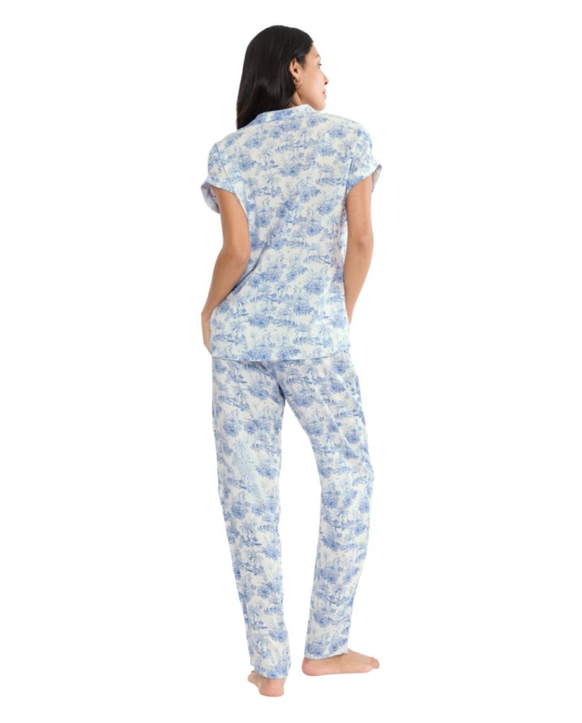 Ropa Dormir Mujer Camisón De Manga Corta Normann Para Mujer - Diseño De Lunares, Tallas Grandes Ropa Dormir Algodón OEKOTEX