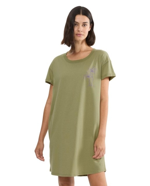 Imagem 0 de Camisa de Dormir 100% Algodão com Manga Curta