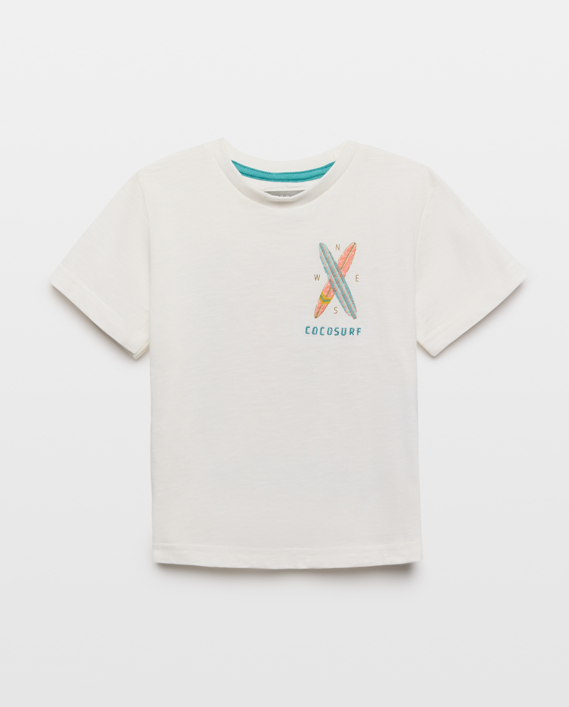 T-shirt de Manga Curta 120 Cru-1