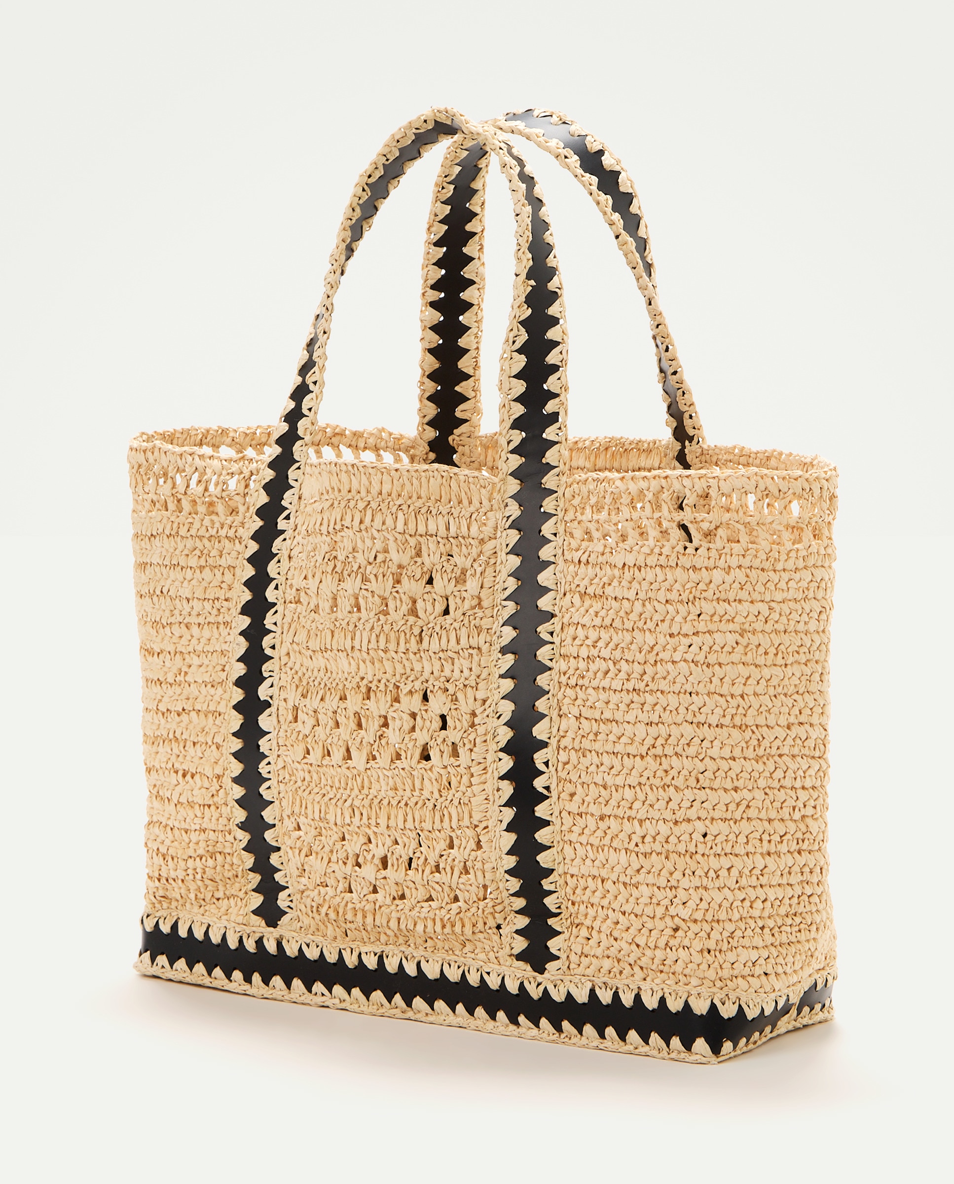 Mala Shopper com Detalhe em Contraste 120 Cru-2