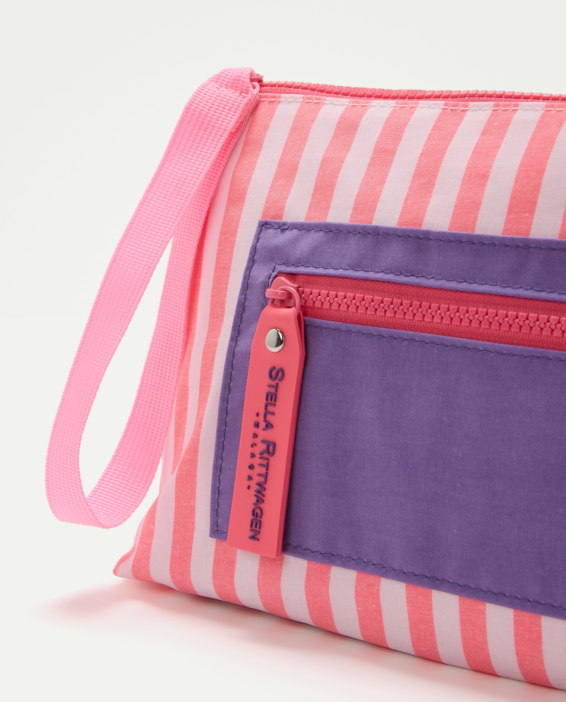 Nécessaire às Riscas Fluorescentes 200 Rosa-4