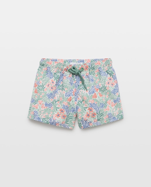 Imagen 0 de Bañador bermuda de bebé flor grande
