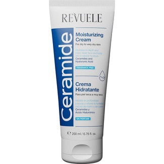 crema hidratante con Ceramidas para piele seca a muy seca cuerpo y cara tubo 200 ml - Revuele