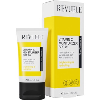crema hidratante con vitamina C SPF 20 para pieles cansadas tubo 50 ml - Revuele