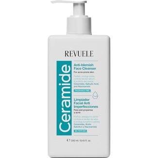 limpiador facial con ceramidas anti- imperfecciones para piel acneica botella 250 ml - Revuele