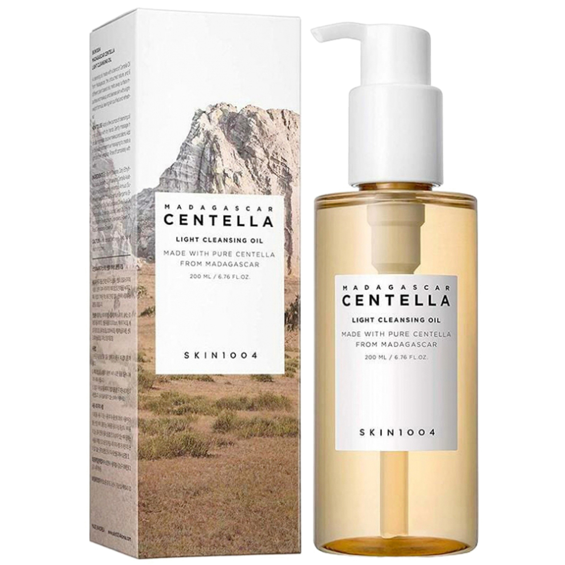 aceite limpiador con centella de Madagascar dosificador 200 ml
