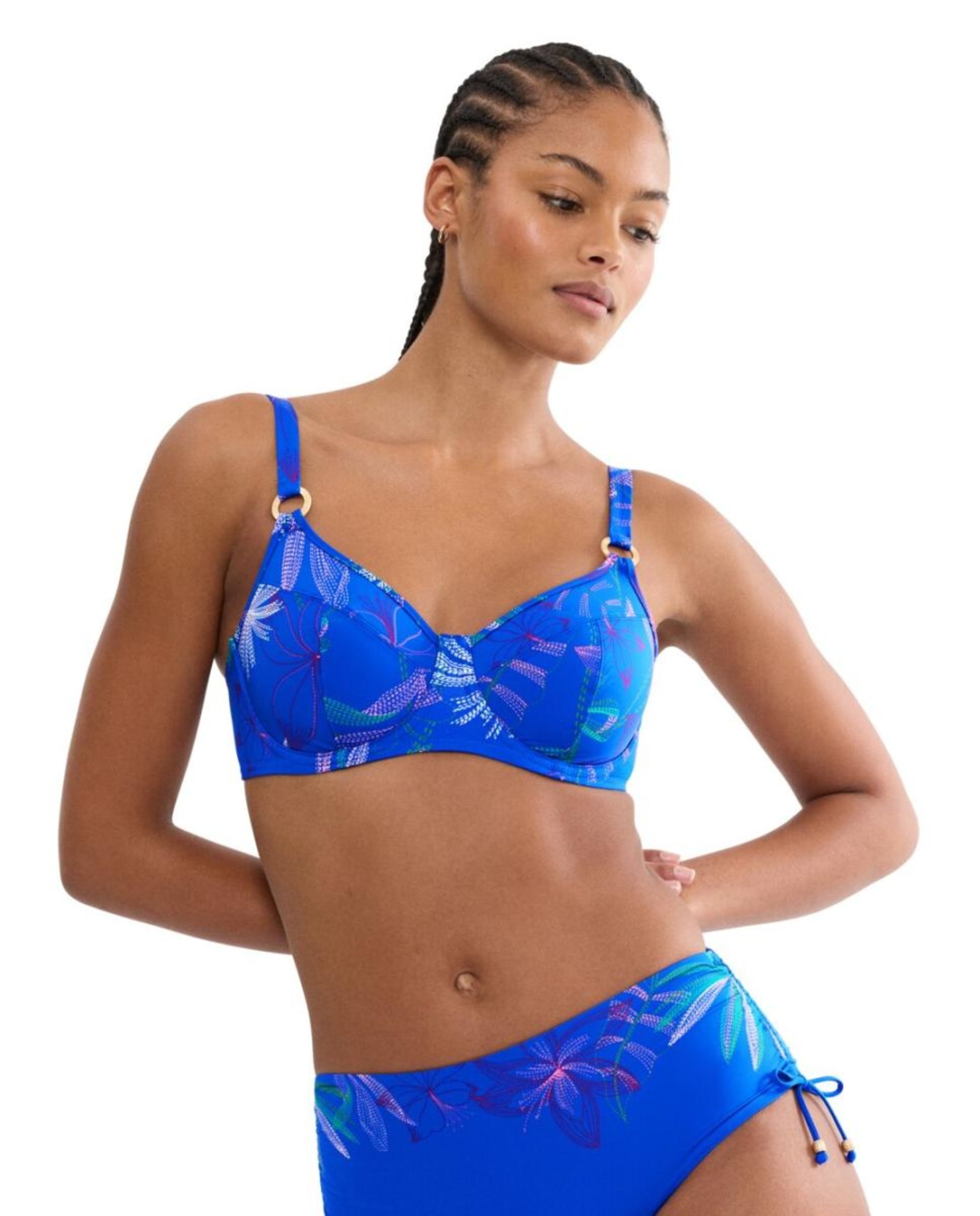 Imagem 0 de Top de Biquíni Redutor com Aro e Malha Mesh para Mais Suporte