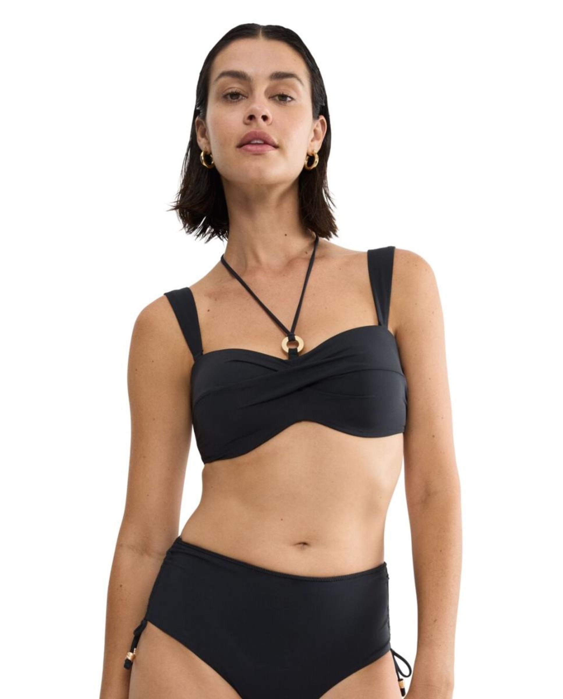 Imagem 0 de Soutien de Biquíni Bandeau com Copa Moldada e Almofada de Espuma de Secagem Rápida