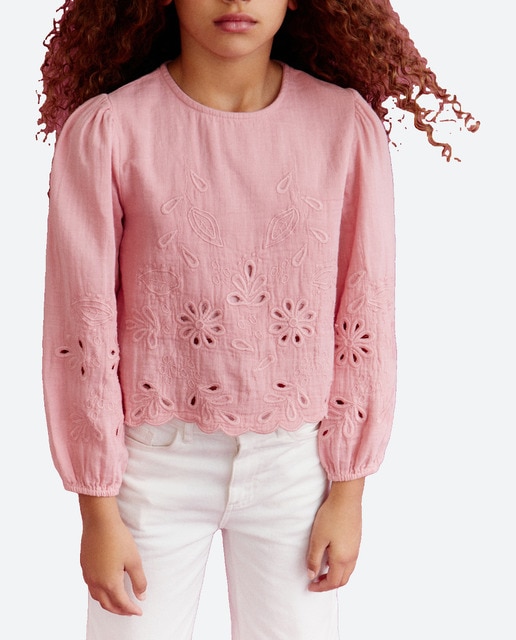 Imagen 0 de Blusa de niña con manga francesa