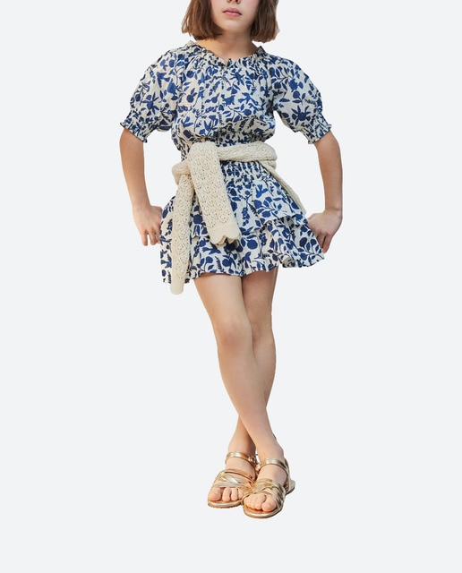 Imagen 0 de Falda de niña con volantes y estampado