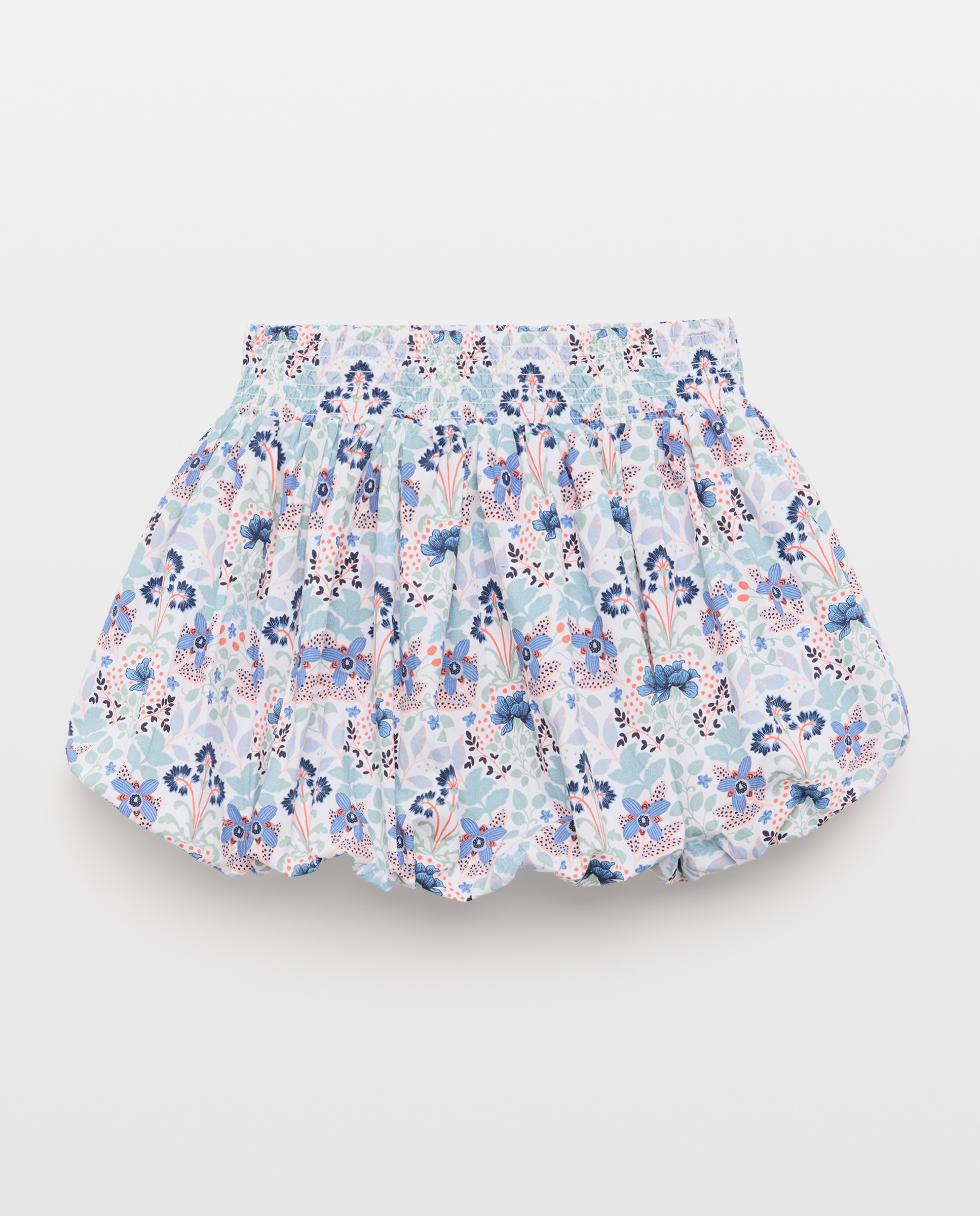 Saia de Popelina Rodada Verde-5