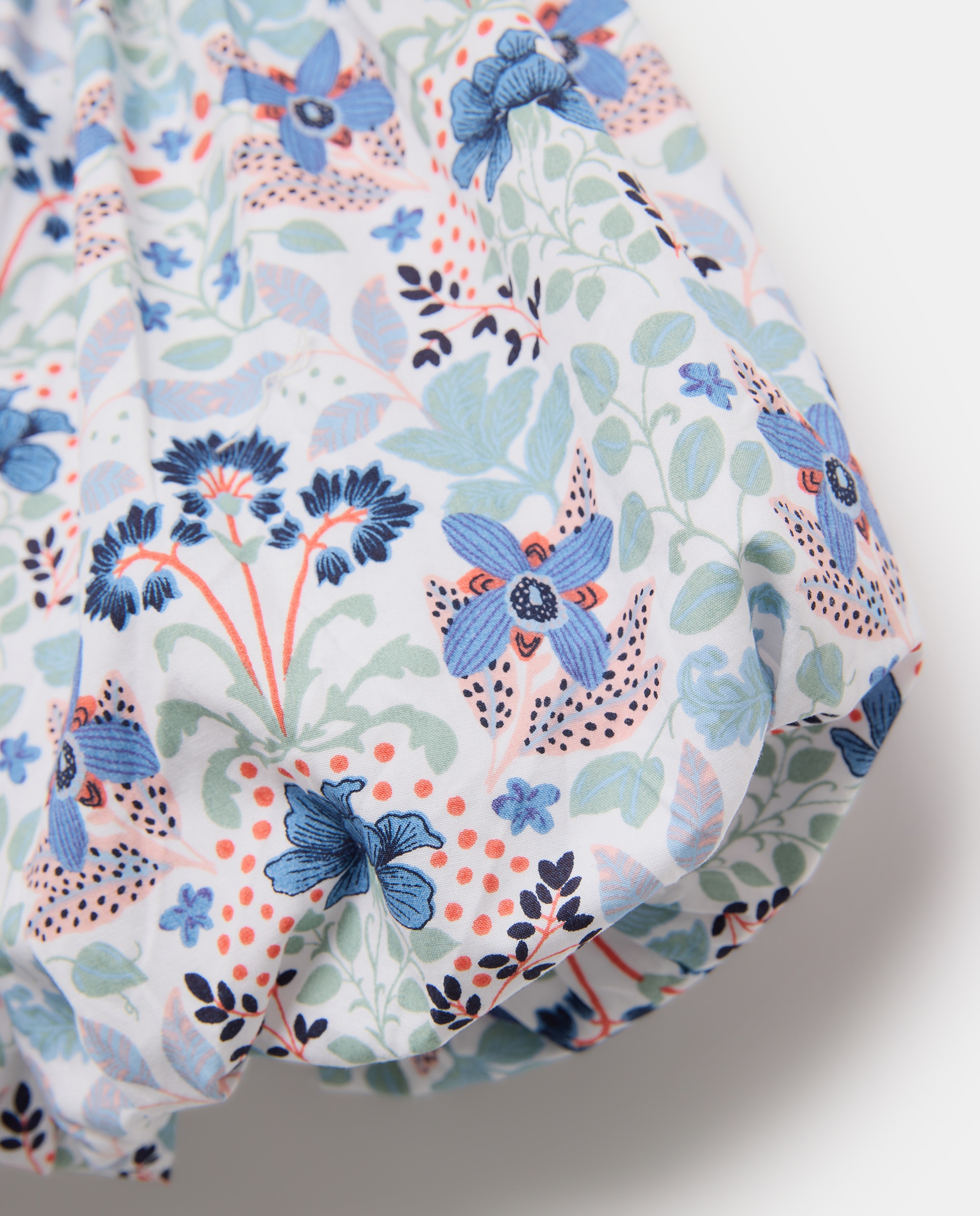 Saia de Popelina Rodada Verde-6