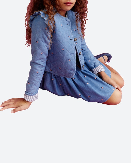 Imagen 0 de Chaqueta acolchada de niña con bordado