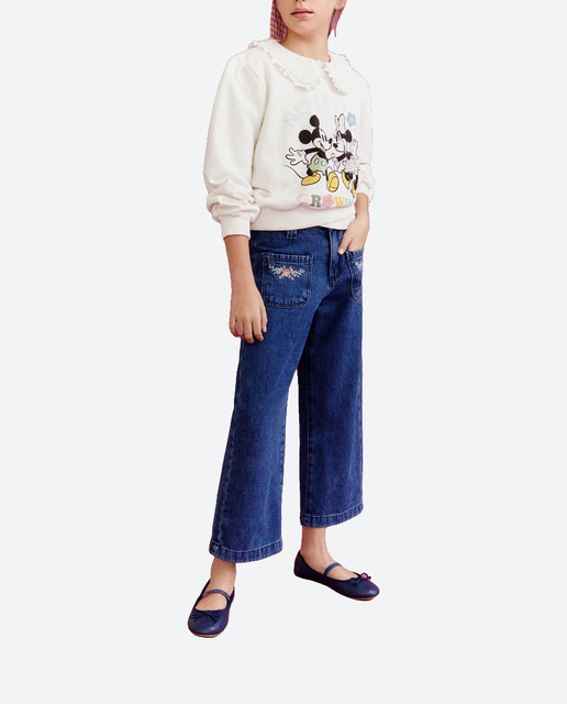 Imagen 0 de Sudadera de niña con estampado Mickey&Minnie