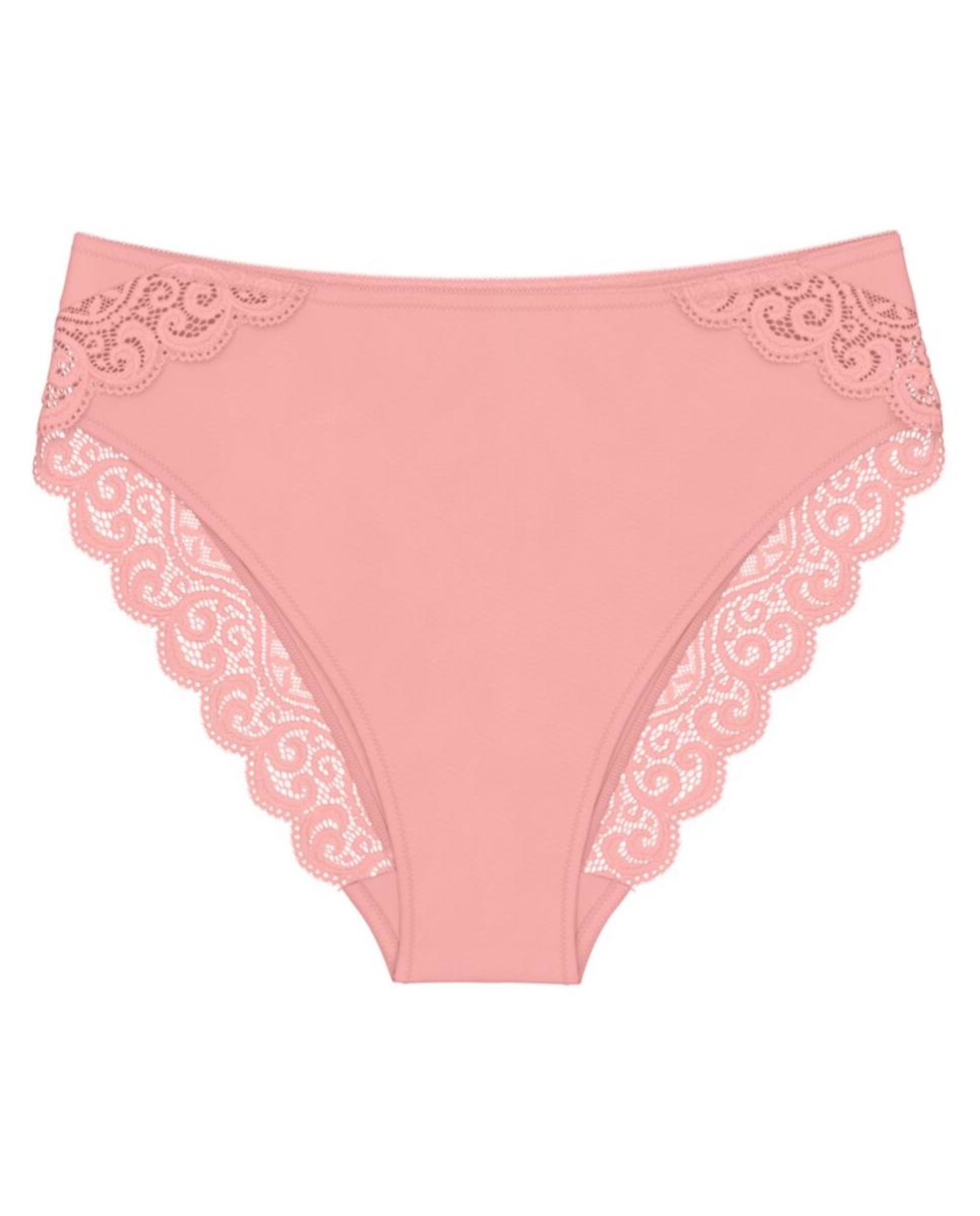Cueca de Renda de Microfibra Rosa-claro-4