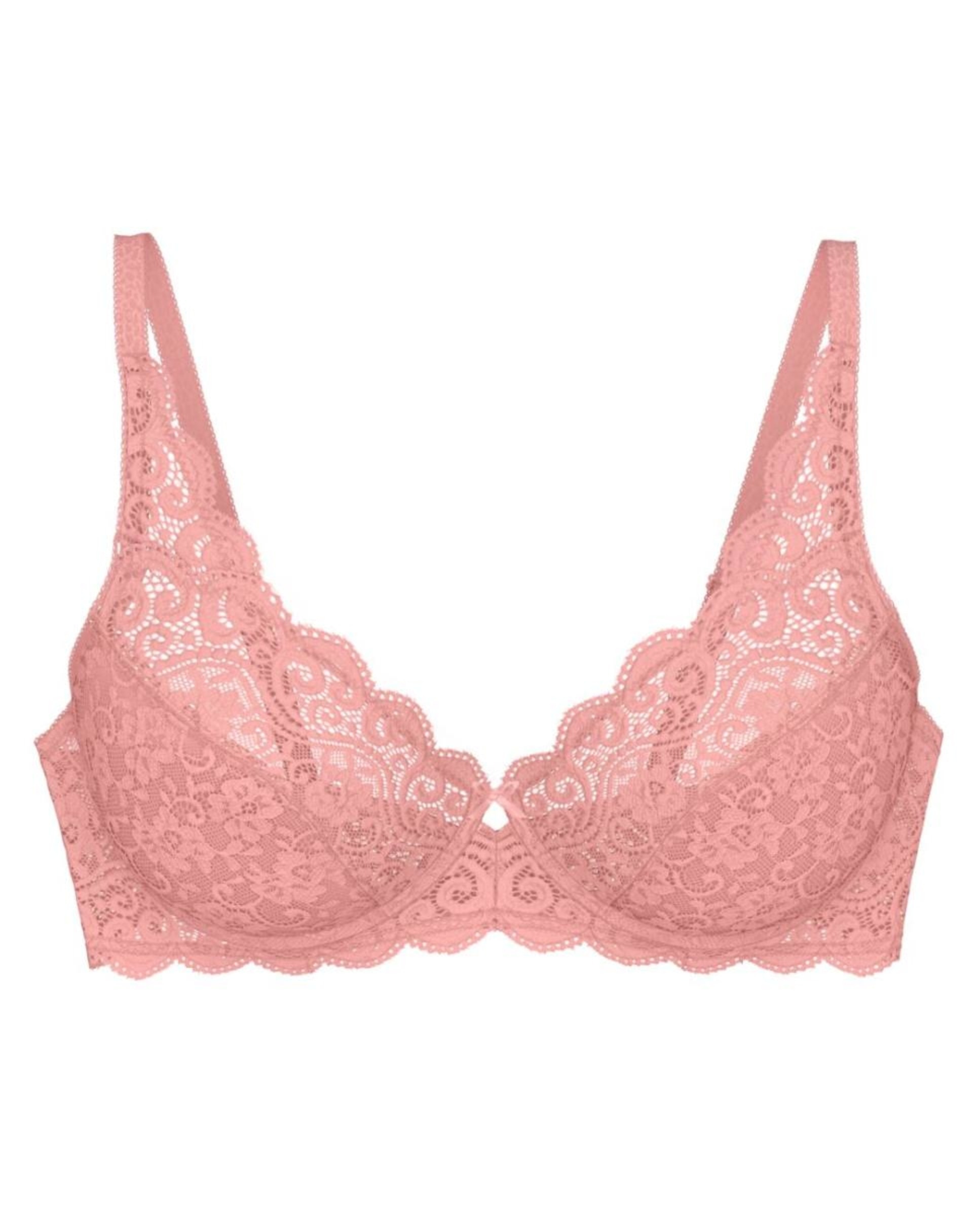 Soutien com aro de renda Rosa-claro-4