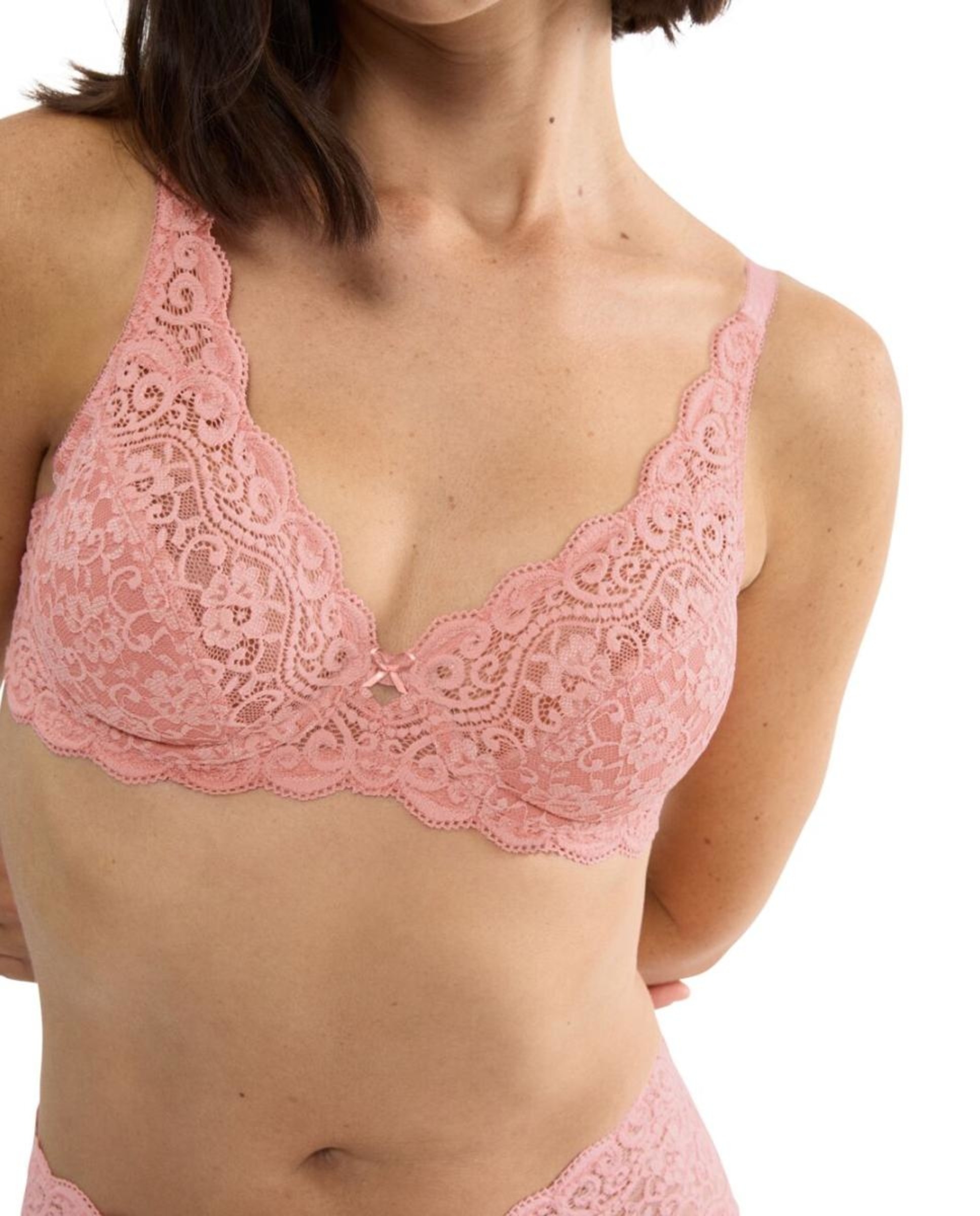 Soutien com aro de renda Rosa-claro-3