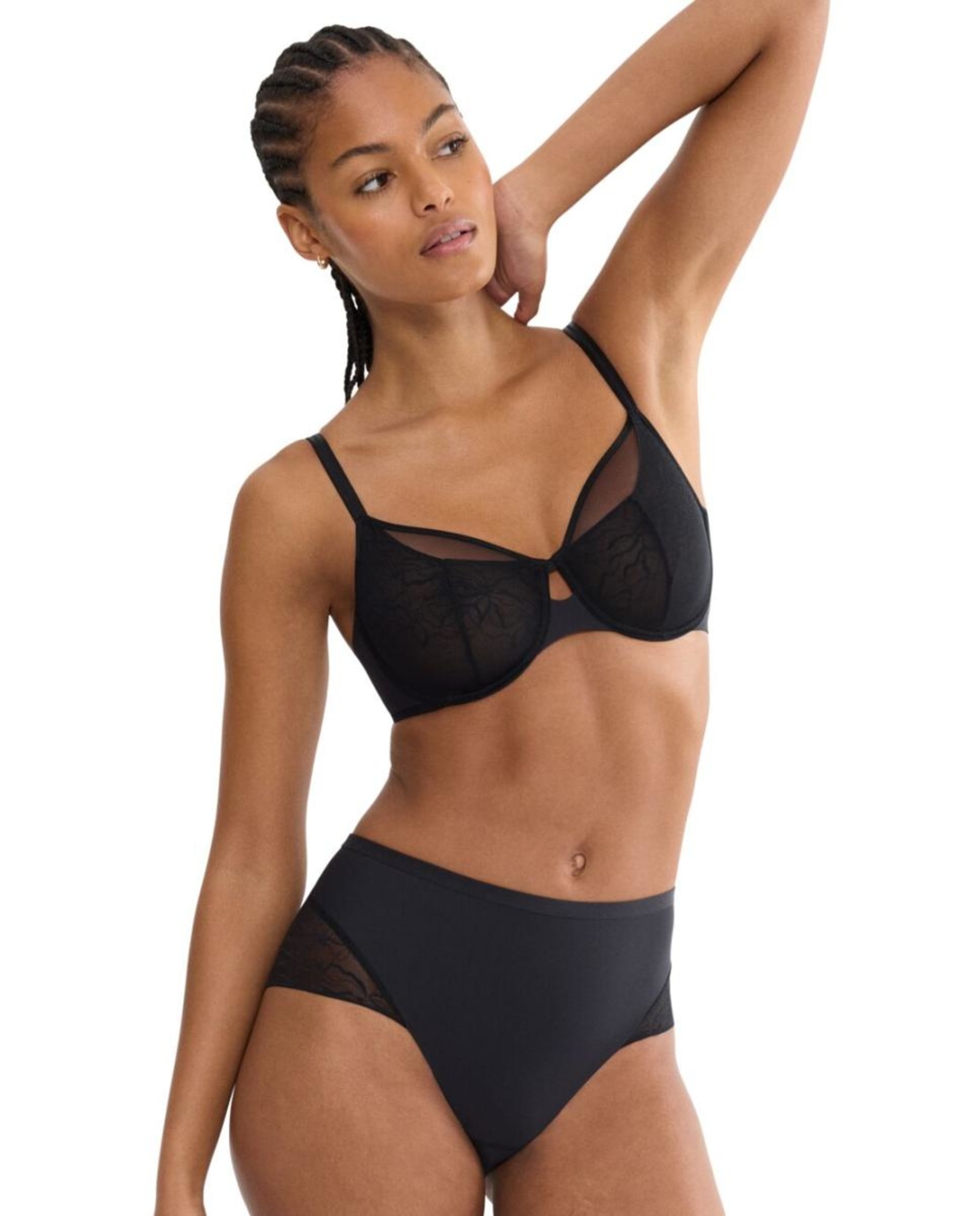 Imagem 0 de Soutien Redutor com Renda Plana e Alças que se Podem Cruzar