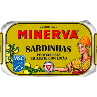 Sardinha com Limão em Azeite lata 120 g - Minerva