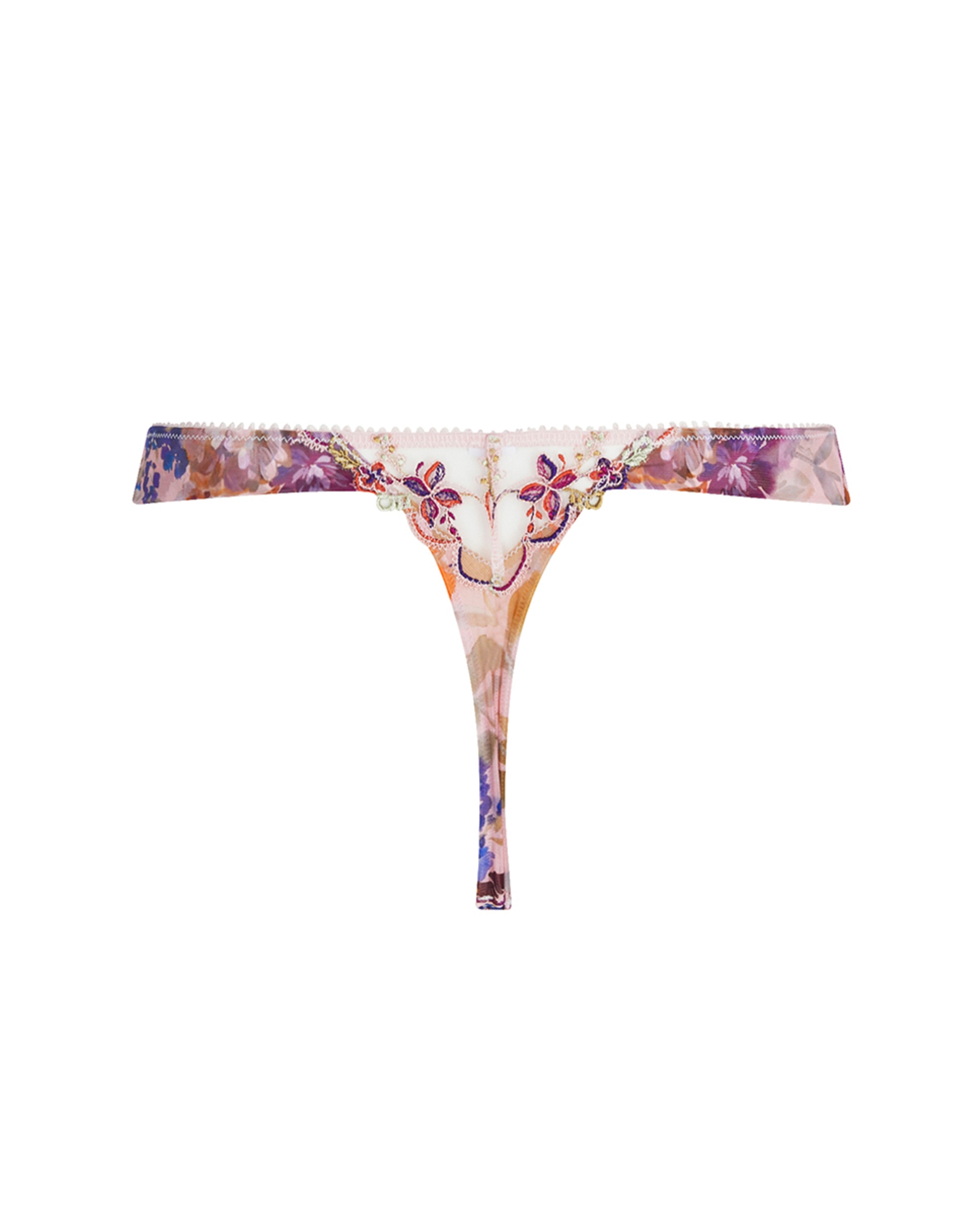 Tanga Fina de Tiras Laterais. Rosa-6