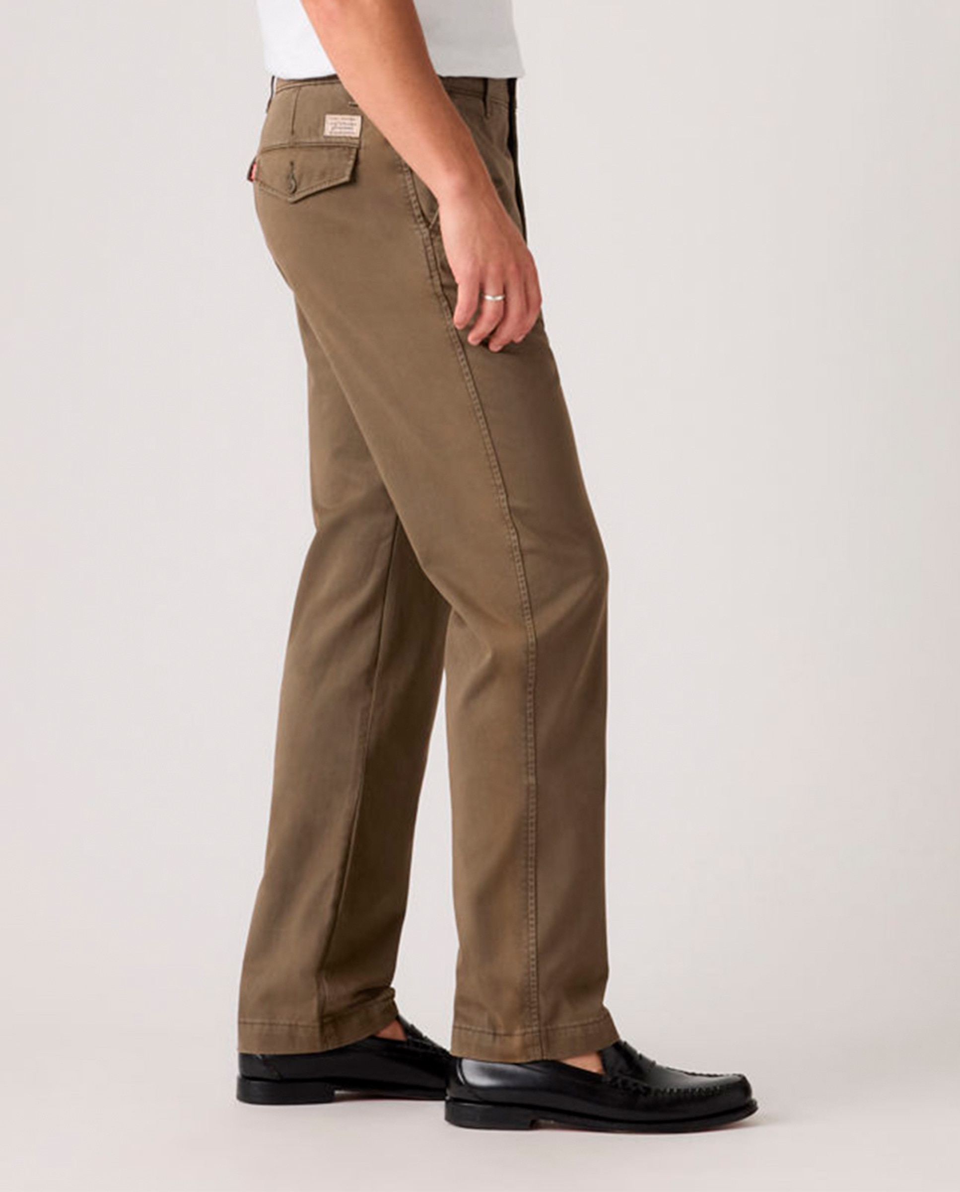 Calças Chino XX Authentic Relaxed™ de Algodão Castanho-escuro-4