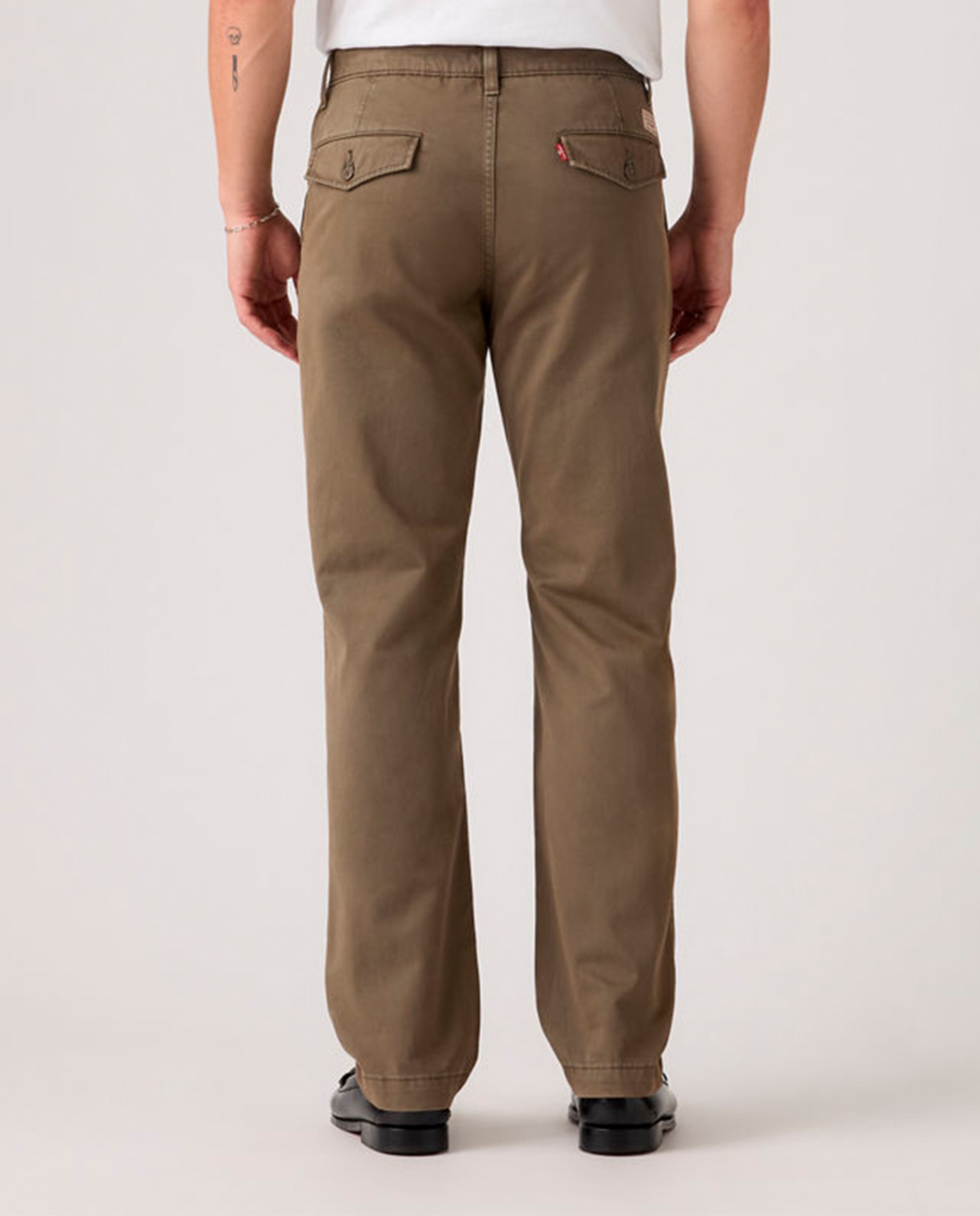 Calças Chino XX Authentic Relaxed™ de Algodão Castanho-escuro-3