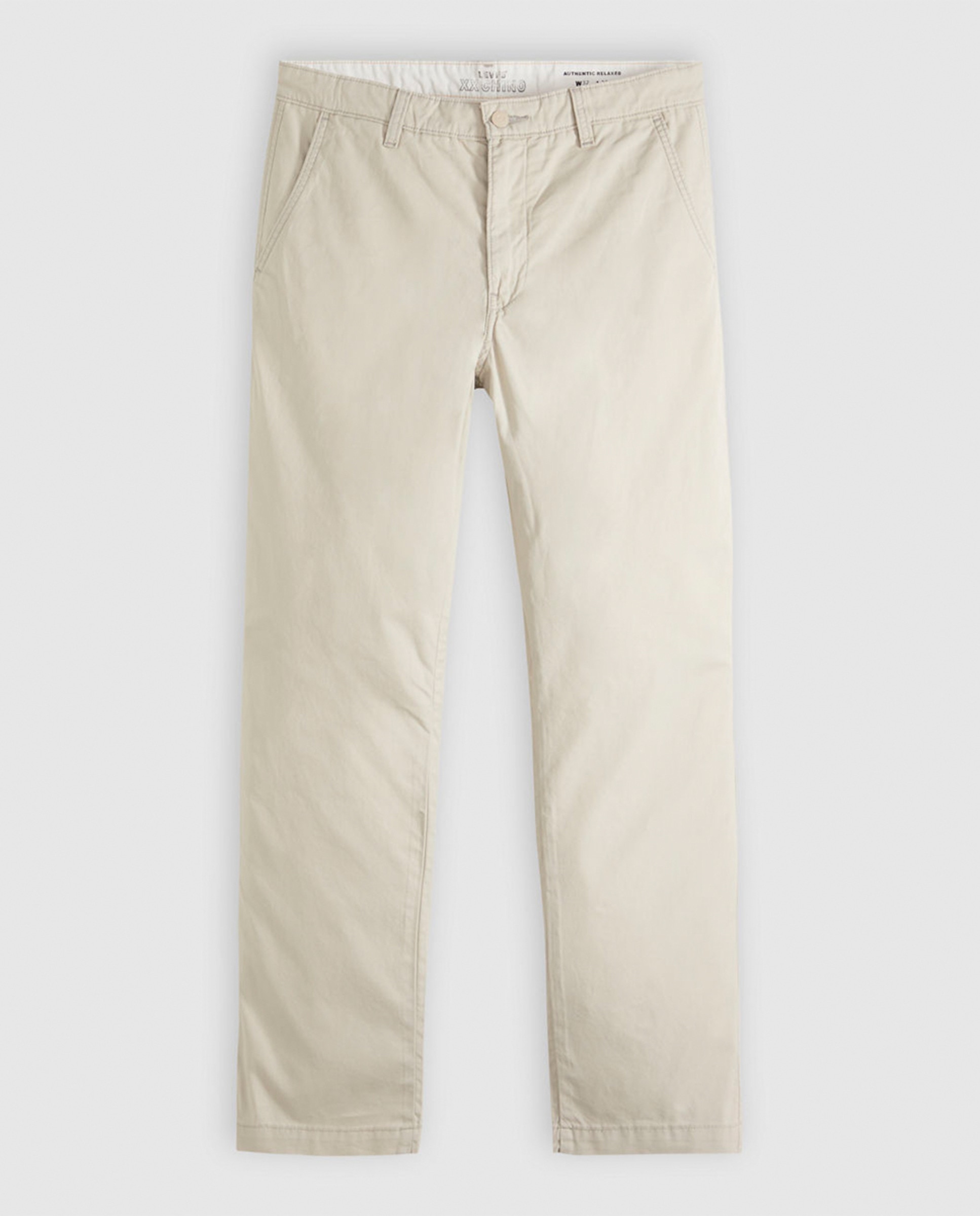 Calças Chino XX Authentic Relaxed™ de Algodão Bege-5