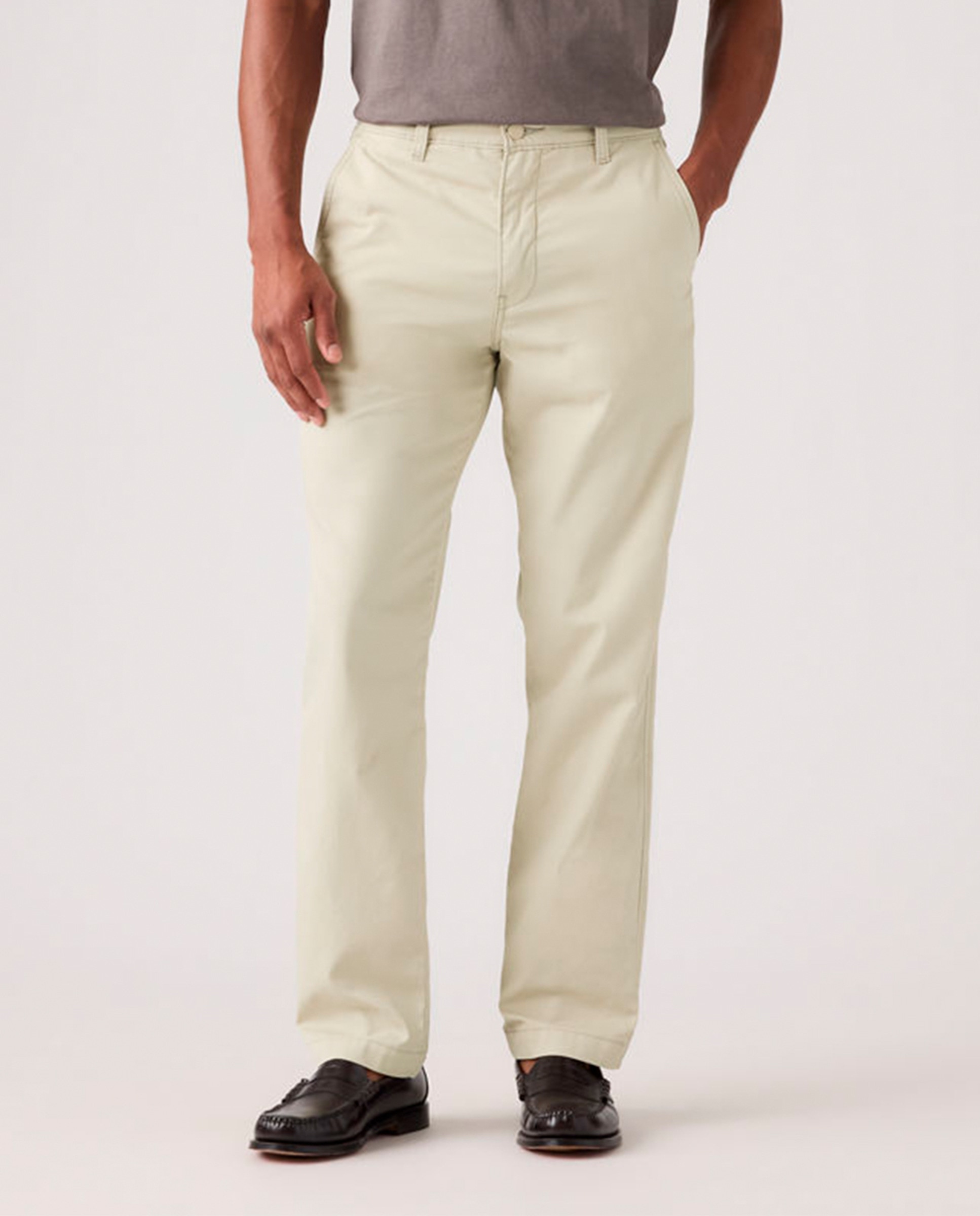 Calças Chino XX Authentic Relaxed™ de Algodão Bege-2