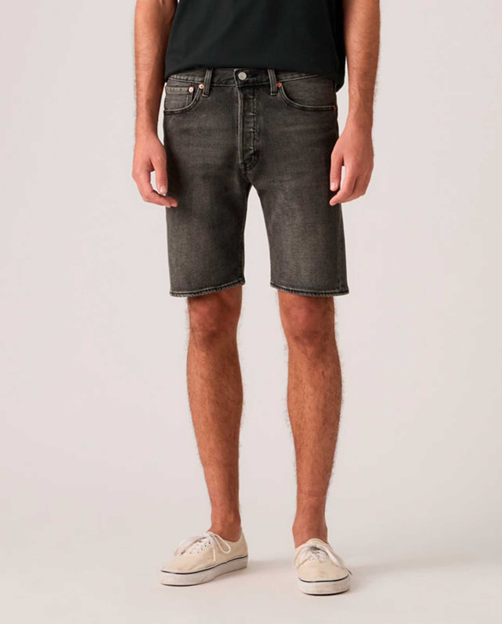 Bermudas de Ganga 501® Original de Algodão Cinzento-escuro-2