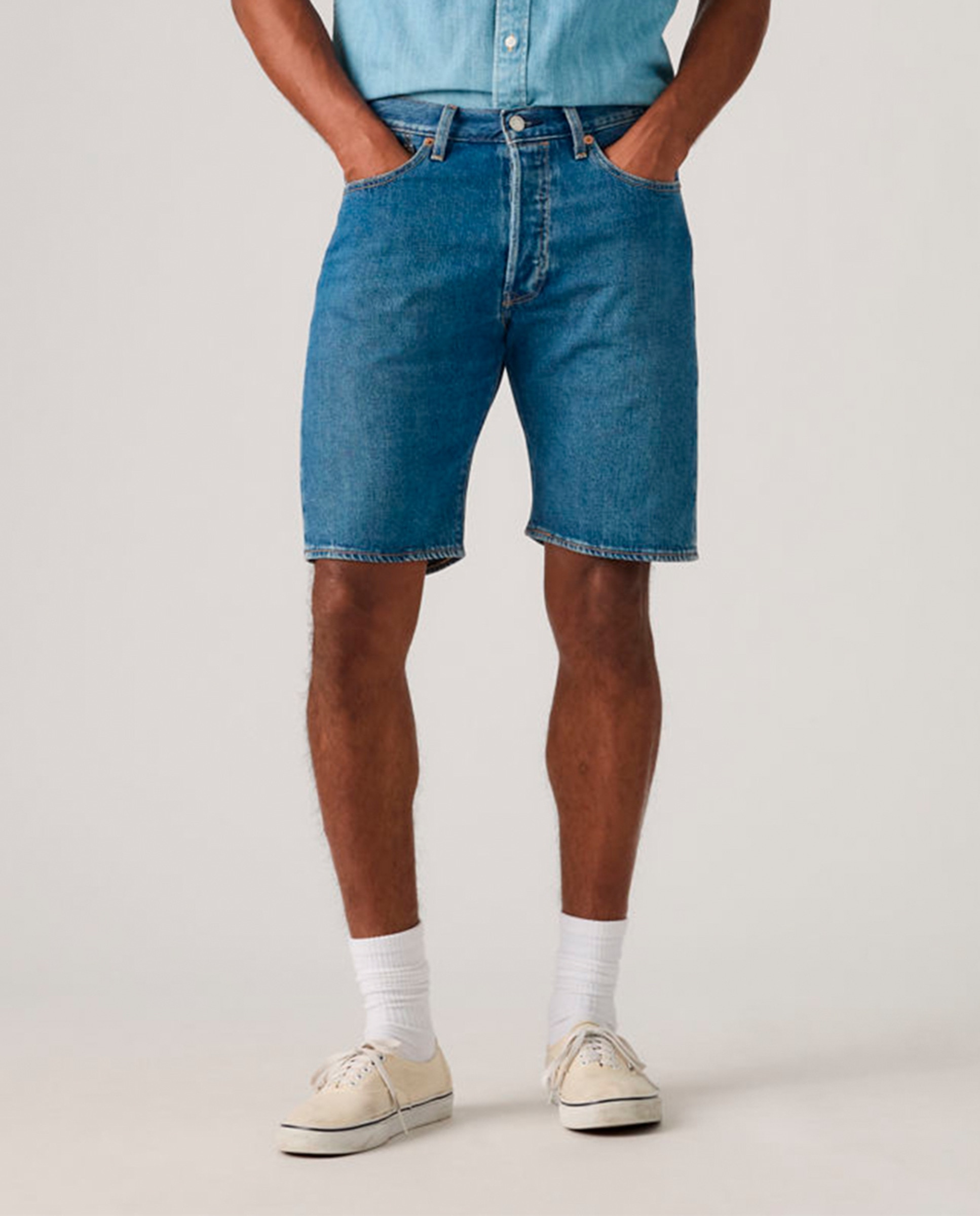 Bermudas de Ganga 501® Original de Algodão Azul-2