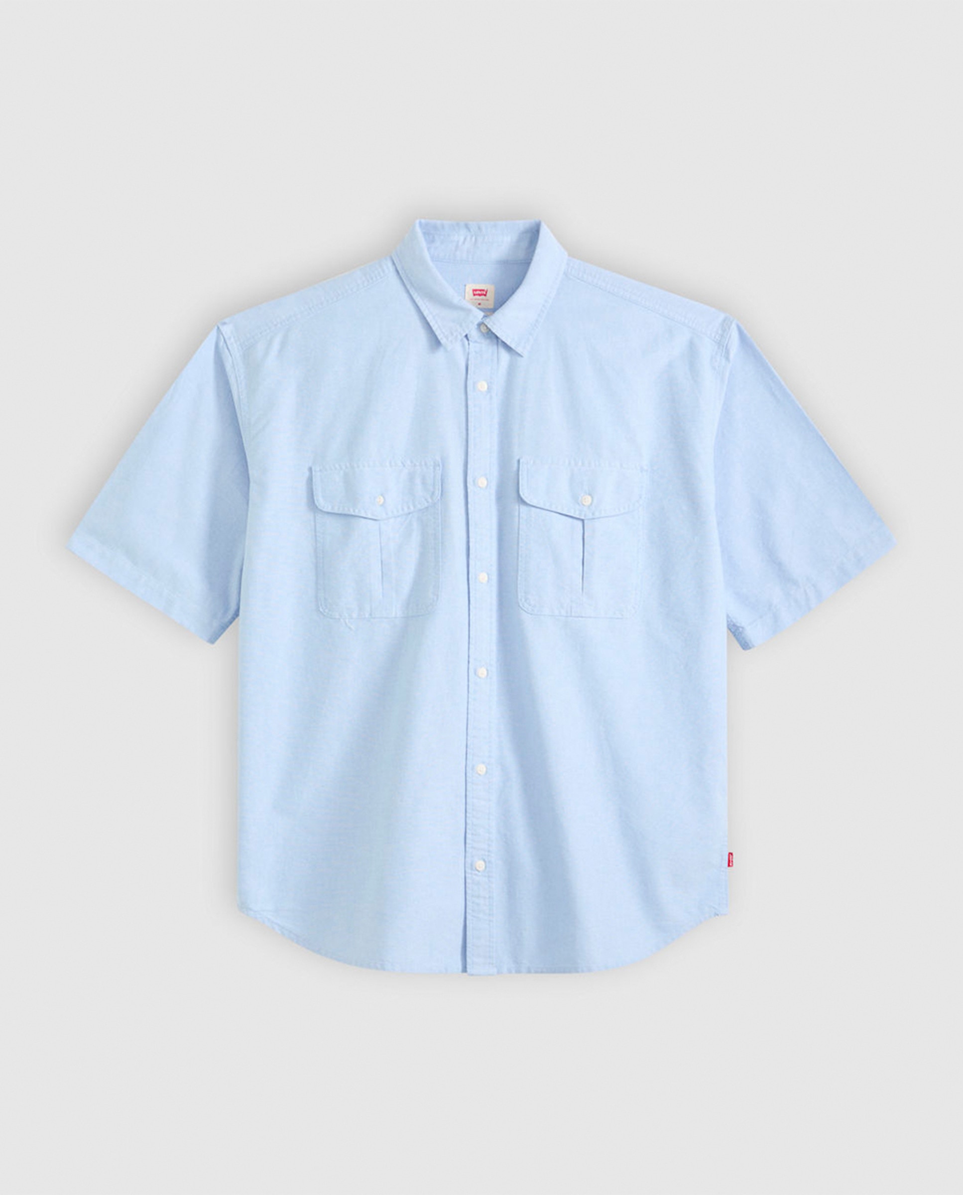 Camisa de Manga Curta Azul-claro-3