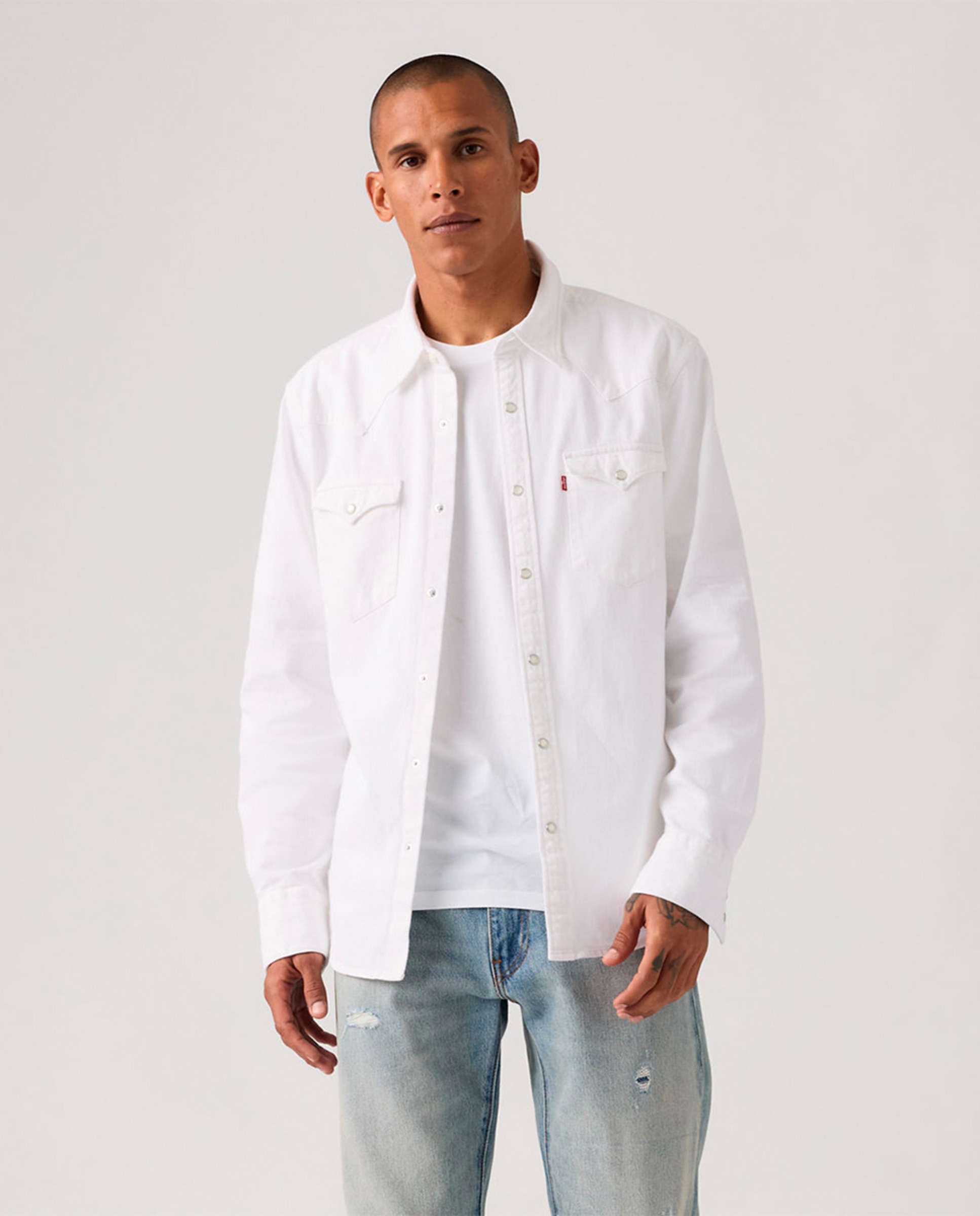 Imagem 0 de Camisa de Manga Comprida em Ganga