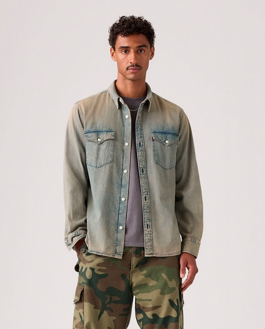 Imagem 0 de Camisa de Manga Comprida em Ganga