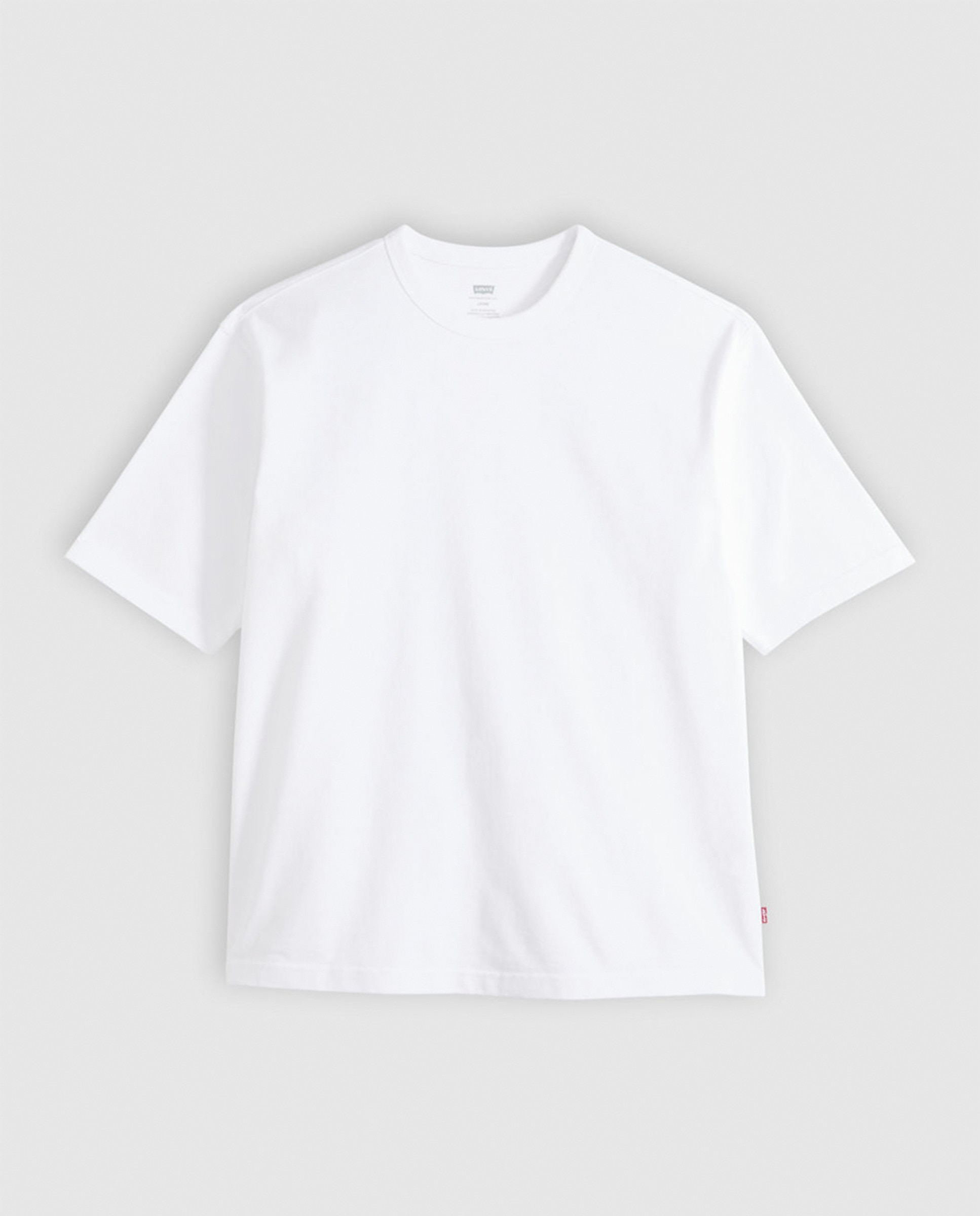 T-shirt de Manga Curta com Gola Redonda Branco-5