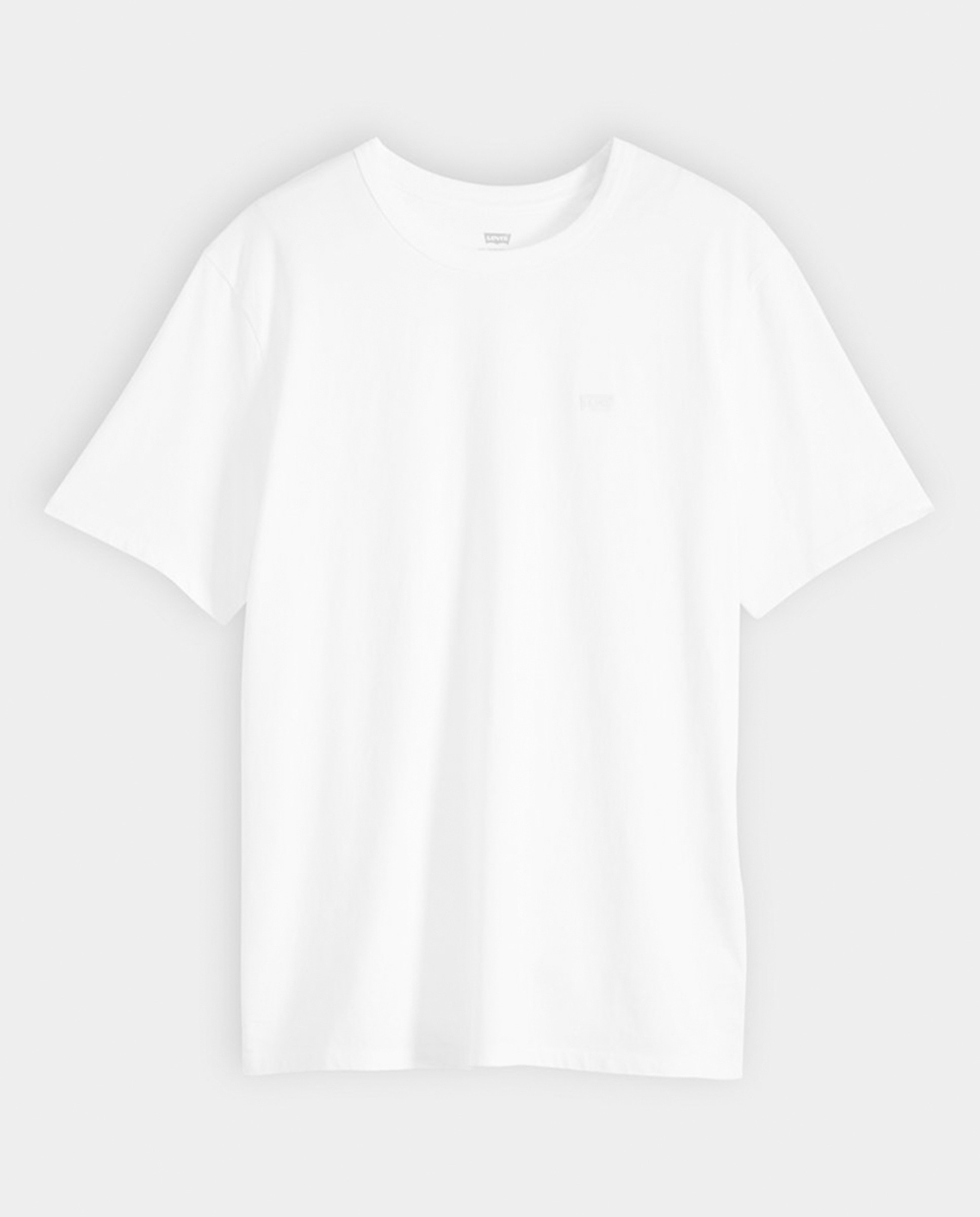 T-shirt de Manga Curta com Decote Redondo Branco-5