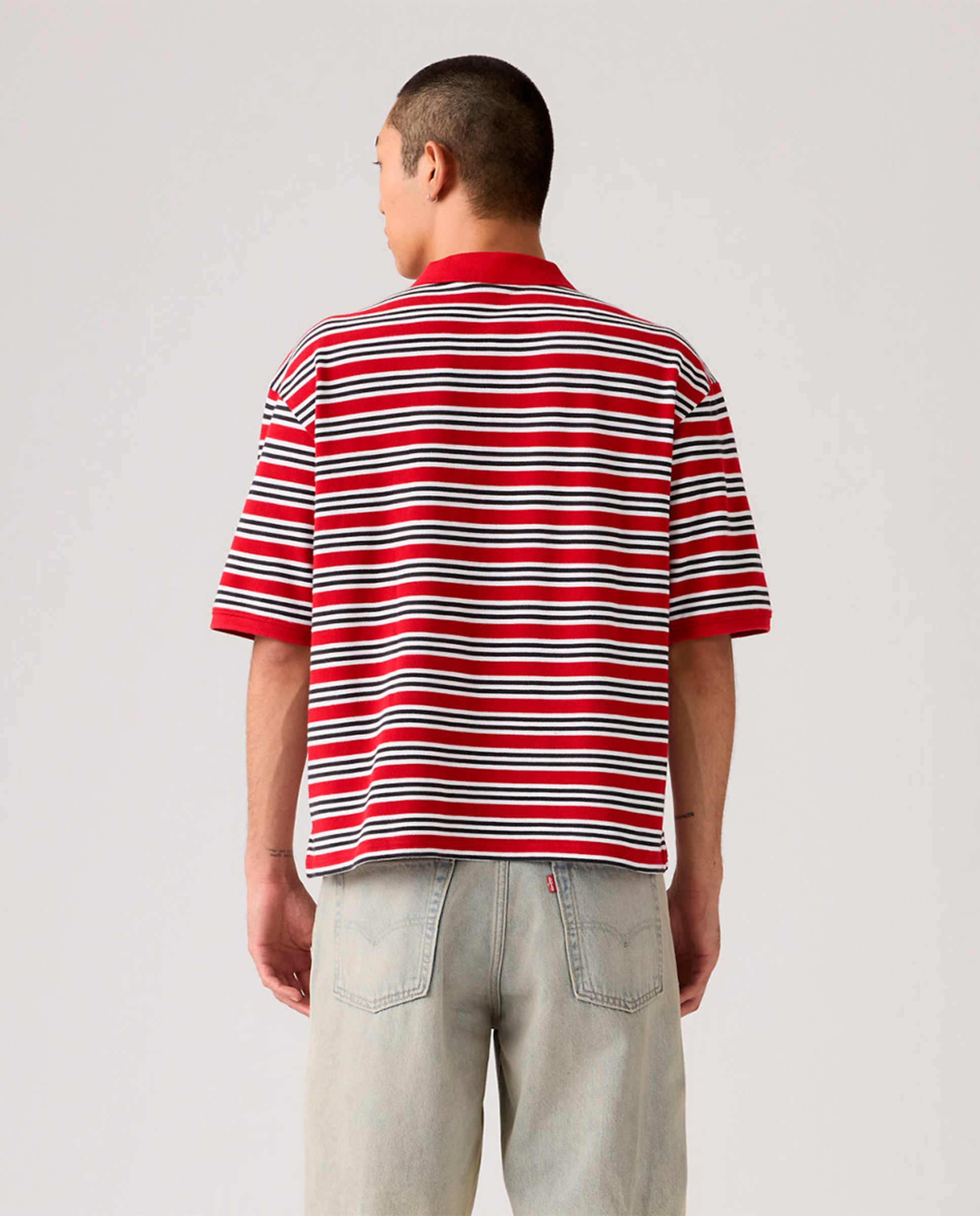 Polo de homem de manga curta Multicolor-2