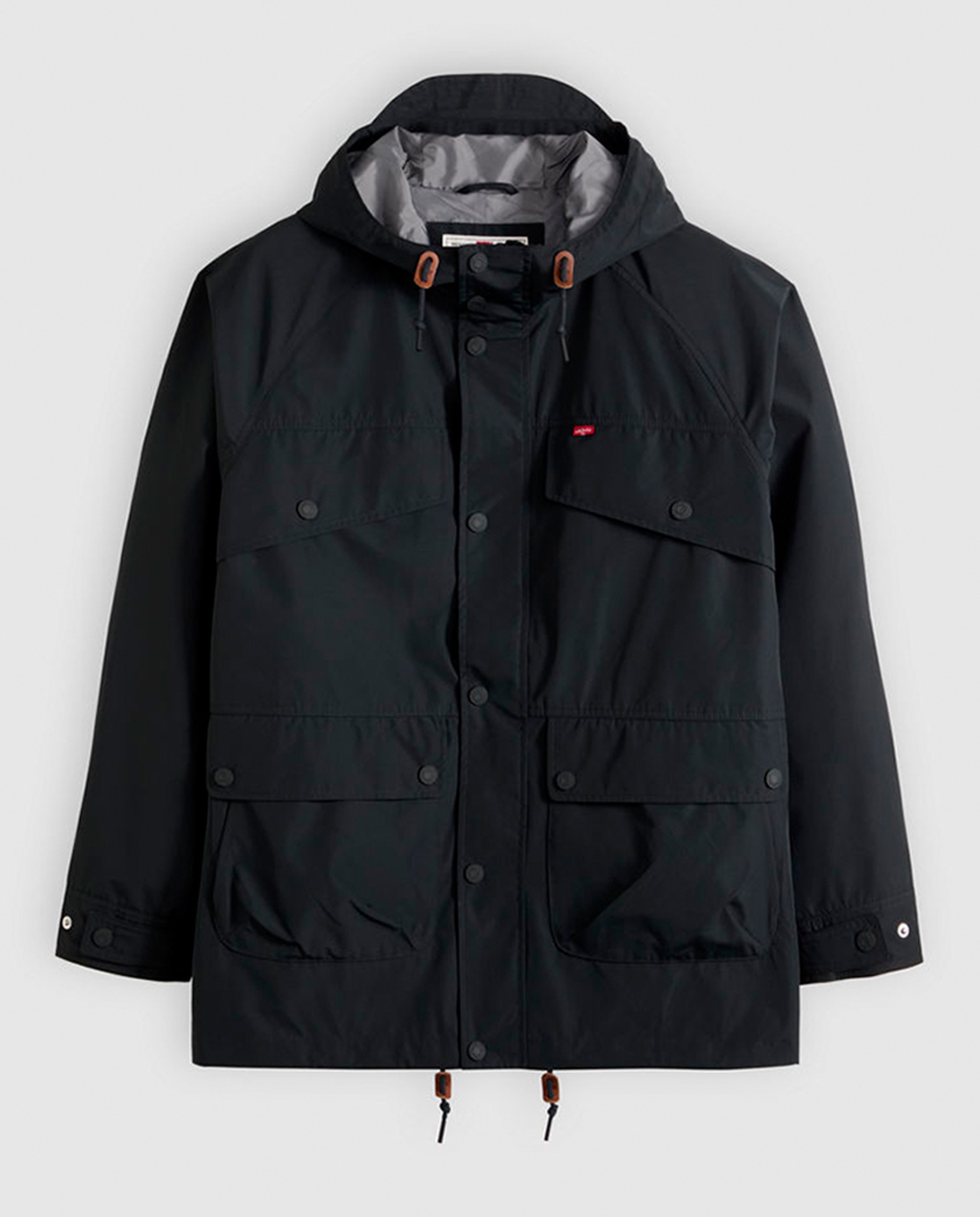 Parka com capuz Preto-3