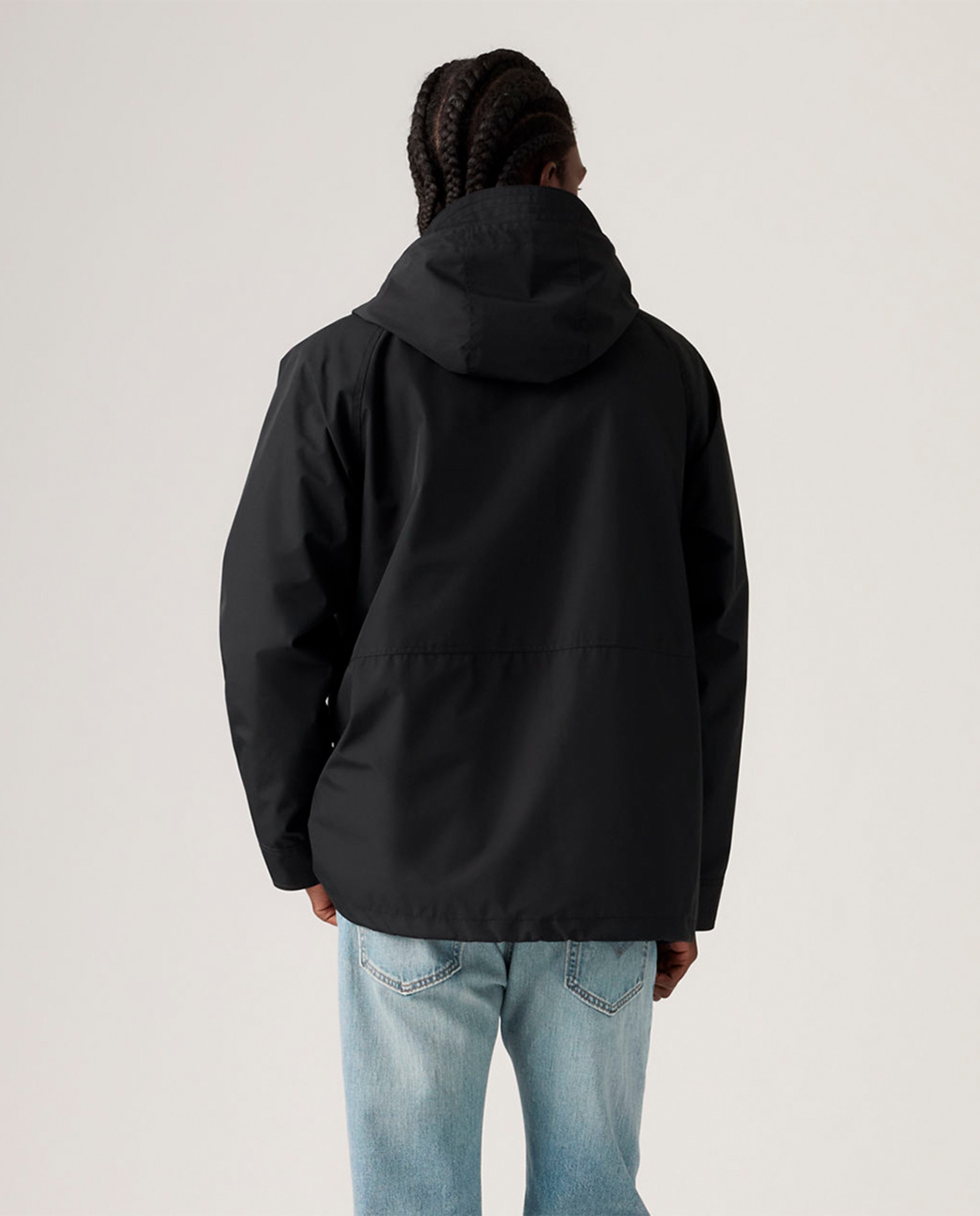 Parka com capuz Preto-2