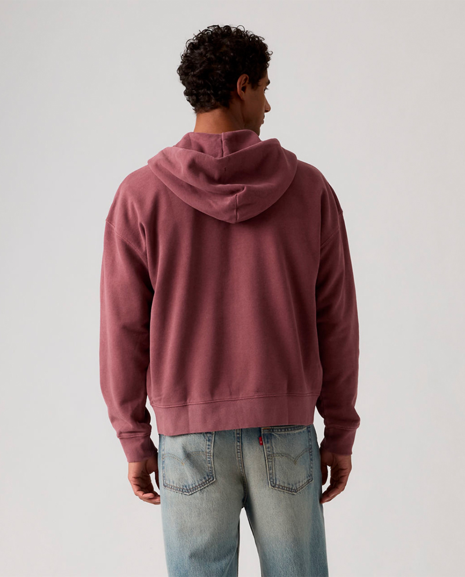 Sweatshirt com Capuz e Fecho de Correr Salmão-2