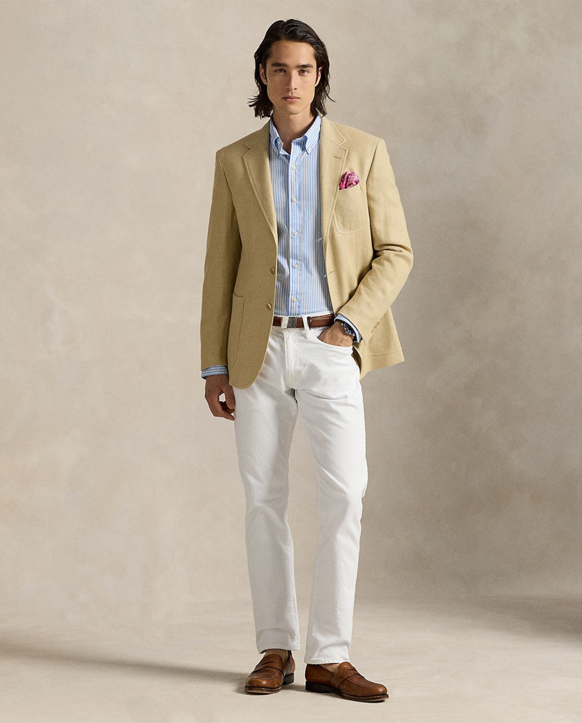 Camisa Custom Fit de Popelina Azul-claro-7